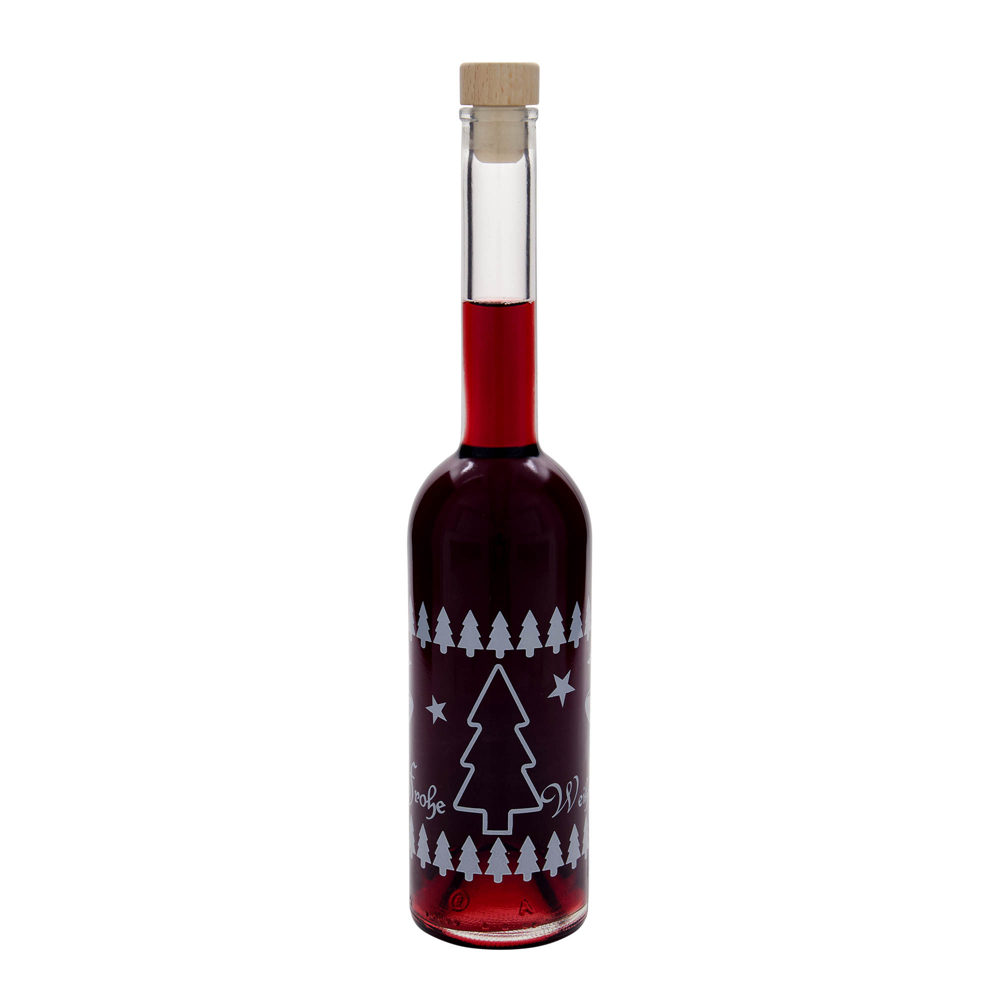 Sticlă de sticlă de 500 ml „Opera”, motiv: Crăciun clasic, deschidere: dop