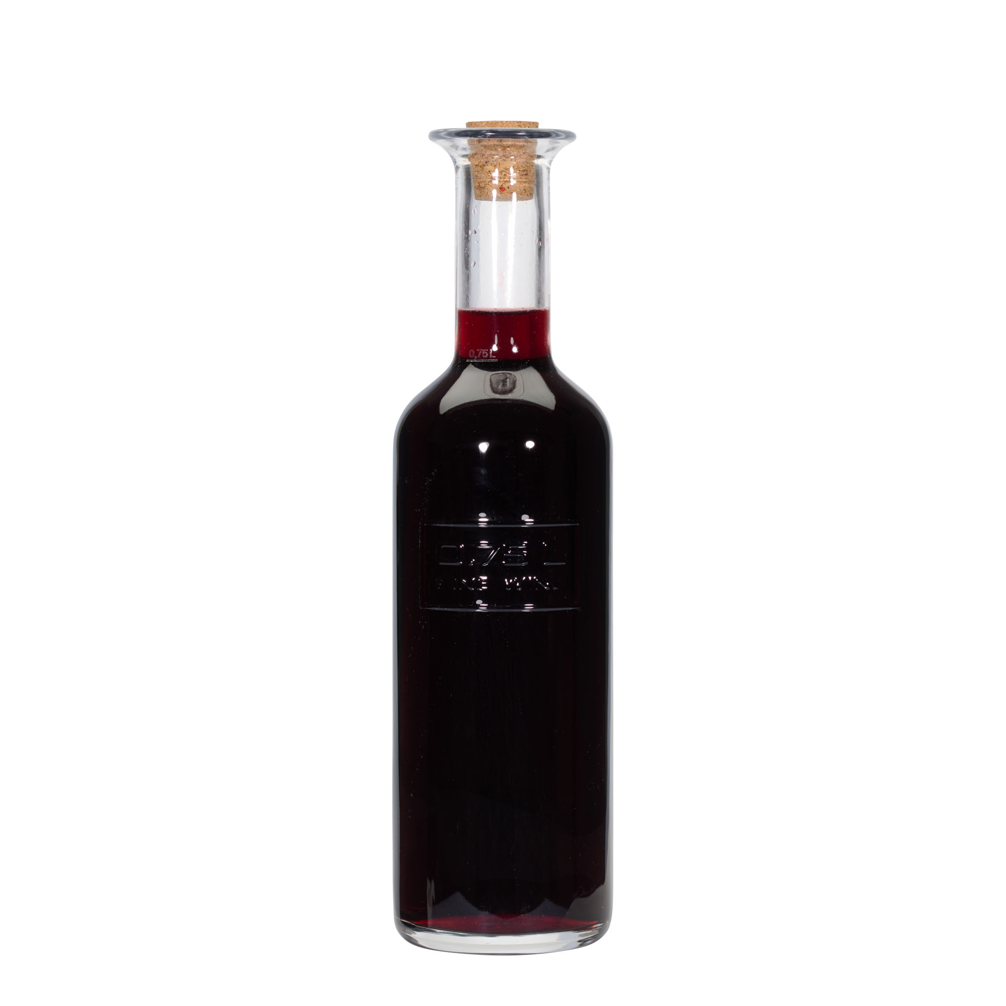 Sticlă de sticlă de 750 ml „Optima Fine Wine”, gura: dop