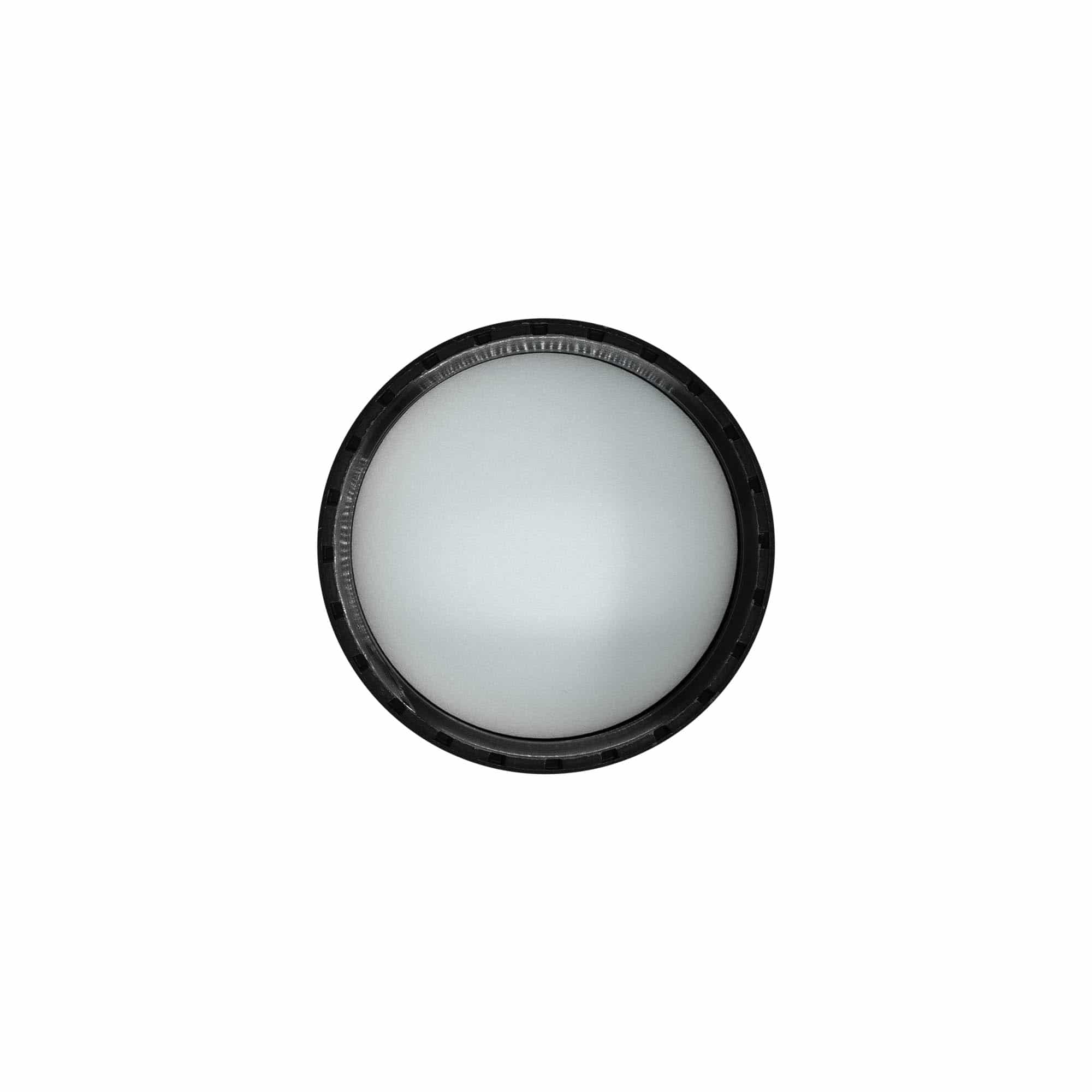 Capac cu filet cu inserție EPE, plastic PP, negru, pentru deschidere: DIN 60 Capac cu filet cu inserție EPE, plastic PP, negru, pentru deschidere: DIN 60