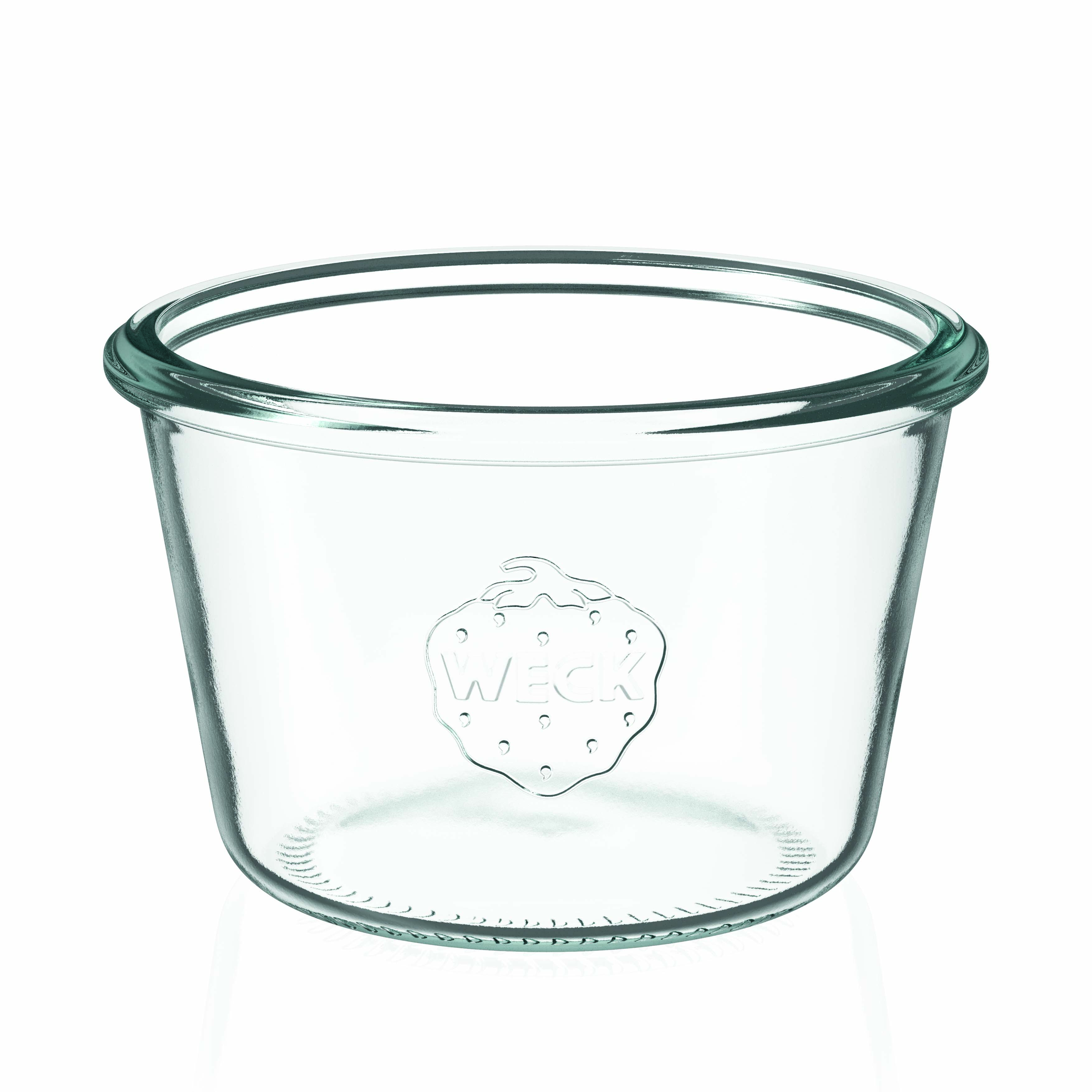 6x 370 ml borcan WECK cu gura largă cu capac de sticlă RR 100