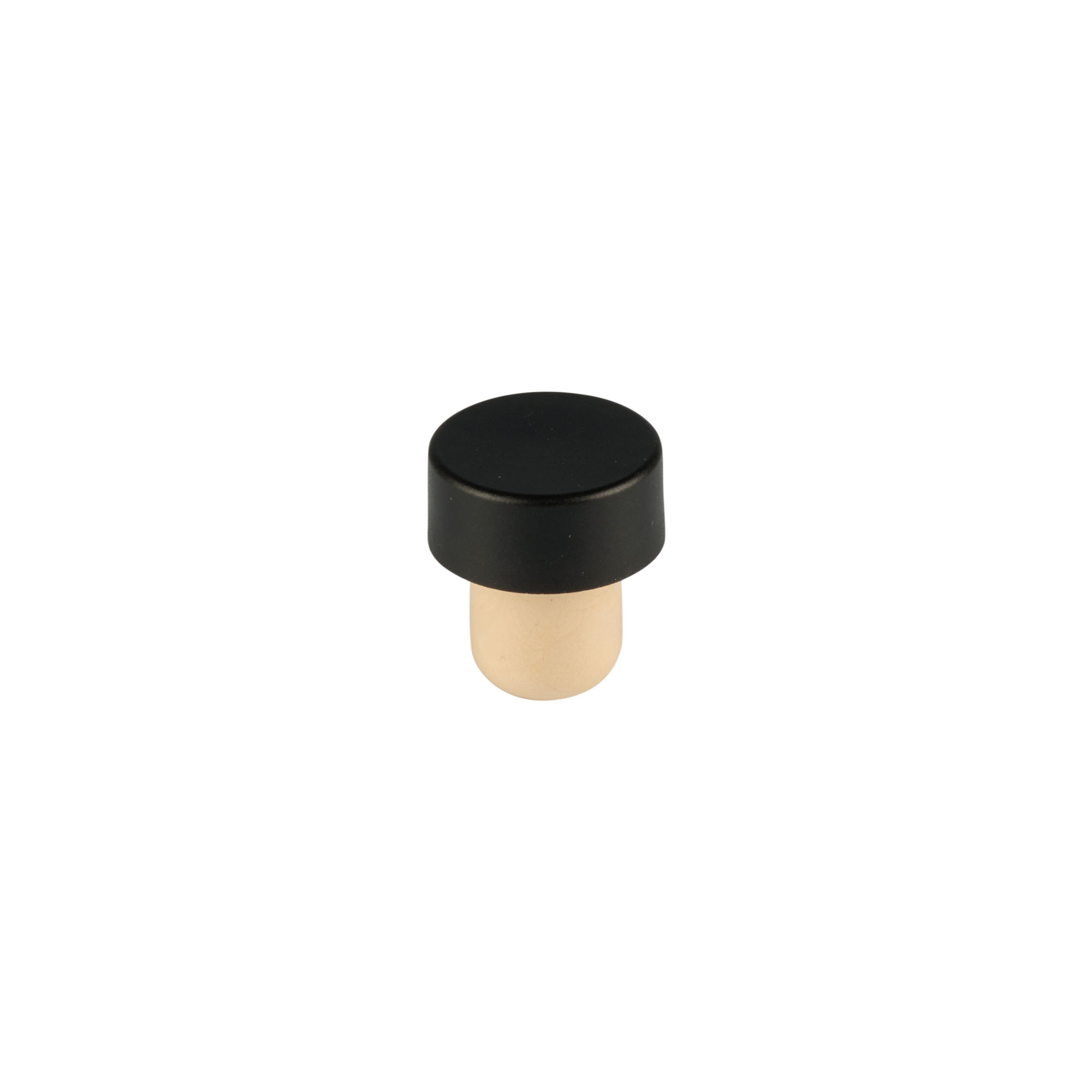 Dop cu mâner 11 mm, lemn, negru, pentru gură: dop de plută Dop cu mâner 11 mm, lemn, negru, pentru gură: dop de plută