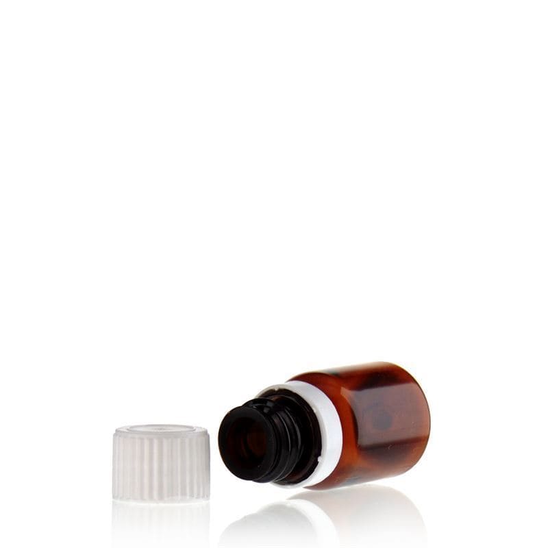 Flacon medical PET de 10 ml „Easy Living”, maro, plastic, gura: DIN 18