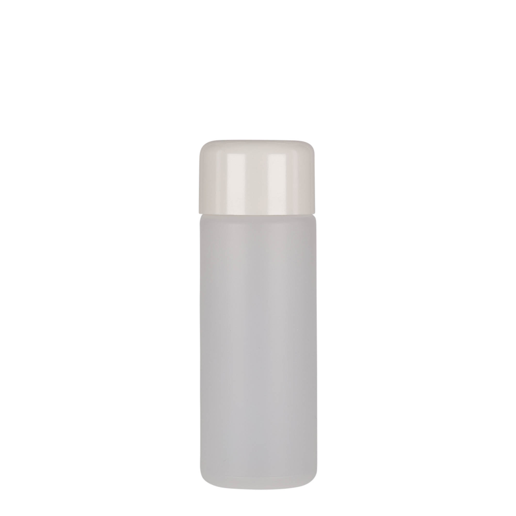 100 ml sticlă rotundă, plastic PE, natural, gura: capac cu filet 100 ml sticlă rotundă, plastic PE, natural, gura: capac cu filet