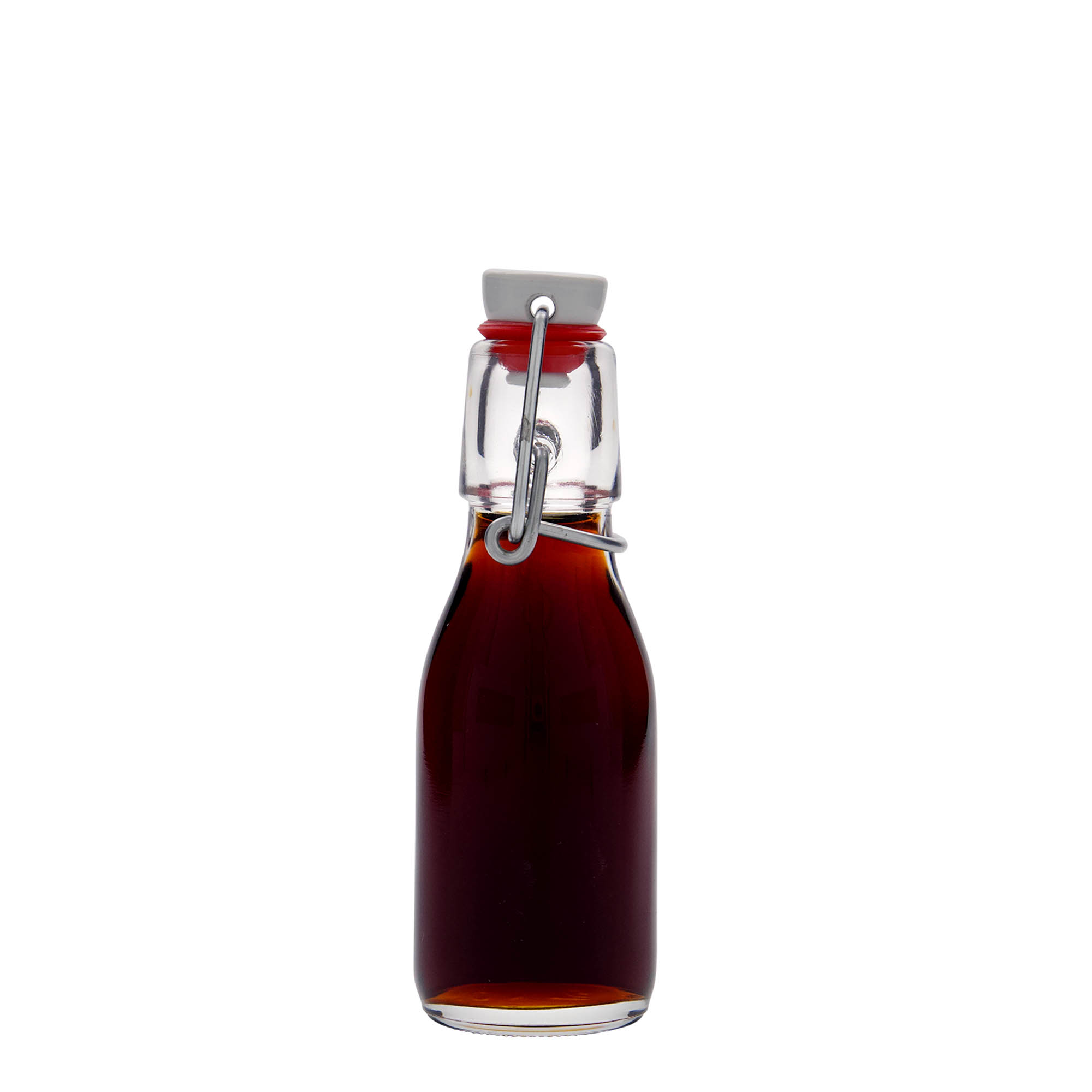 Sticlă de sticlă de 100 ml „Paul”, gura: închidere cu clemă Sticlă de sticlă de 100 ml „Paul”, gura: închidere cu clemă