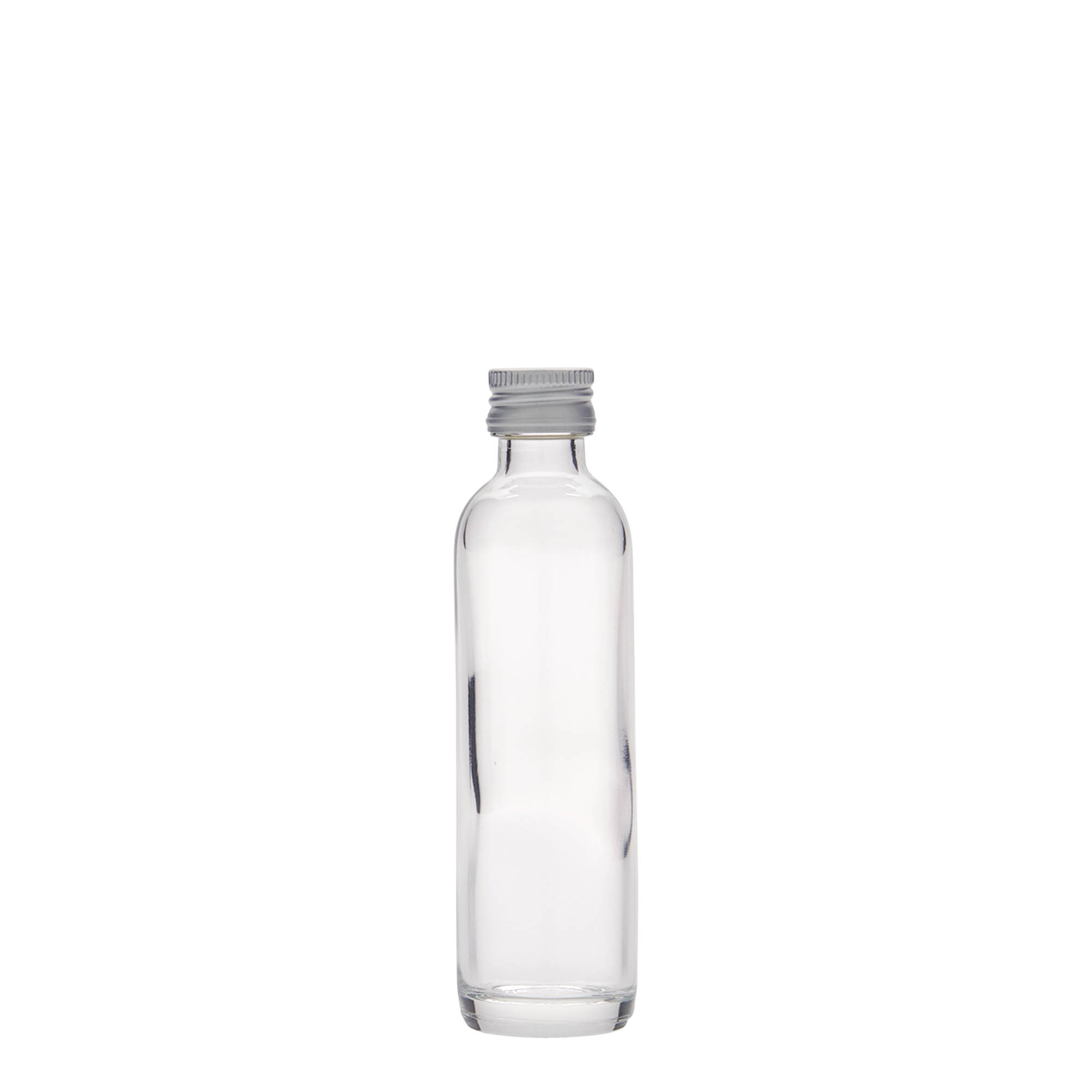 40 ml sticlă tip krug, sticlă, gură: PP 18 40 ml sticlă tip krug, sticlă, gură: PP 18