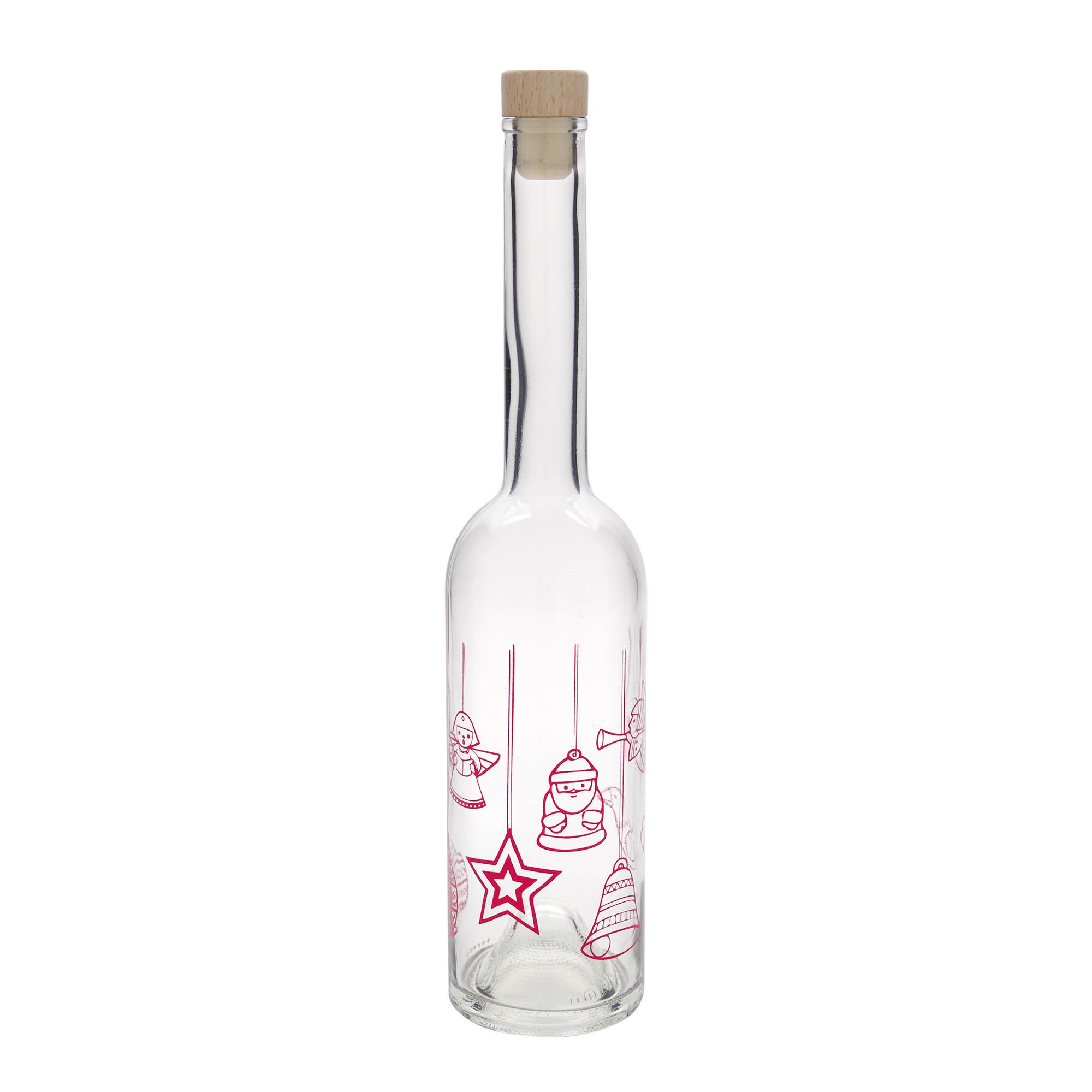 Sticlă de sticlă de 500 ml „Opera”, motiv: stele, gura: dop Sticlă de sticlă de 500 ml „Opera”, motiv: stele, gura: dop
