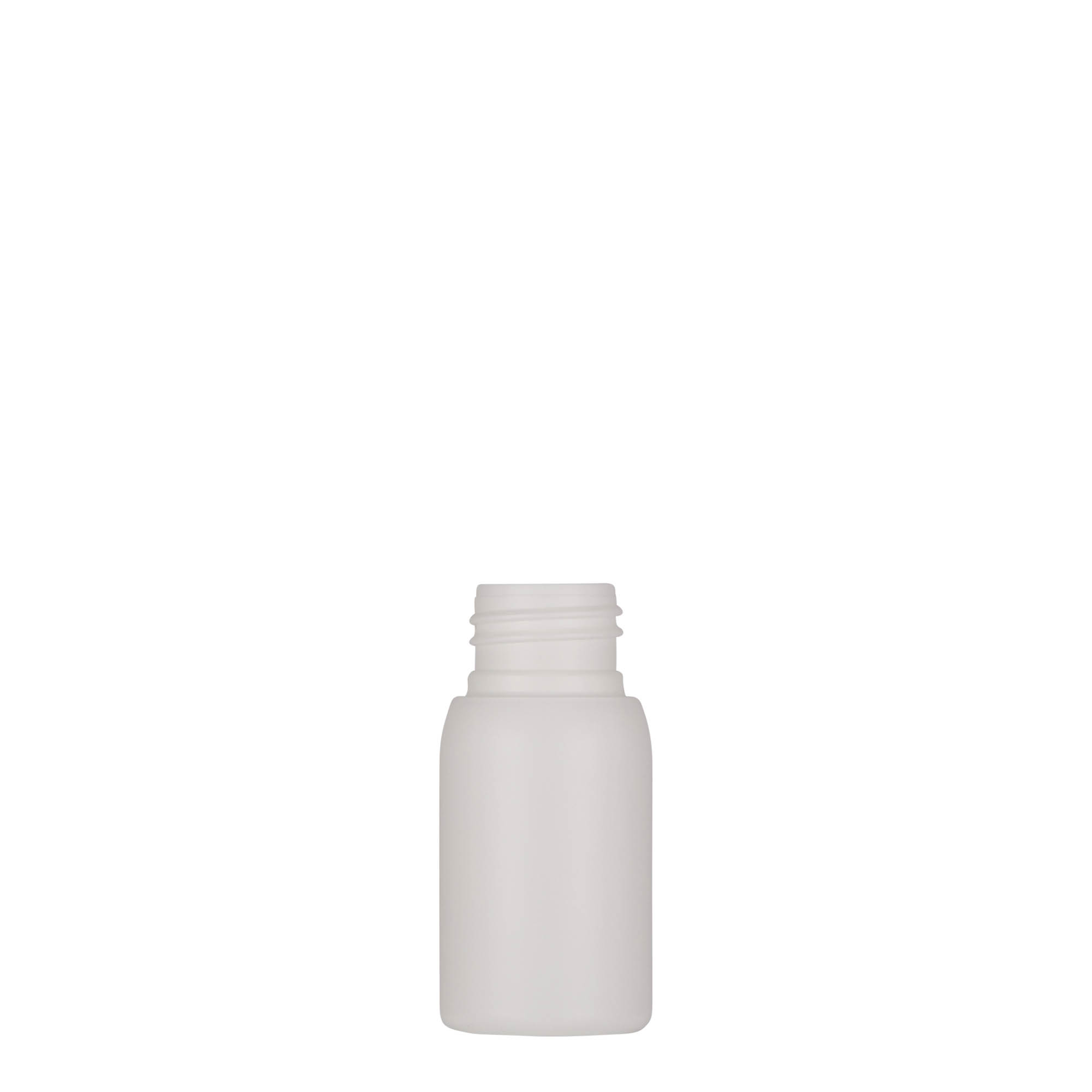 Flacon din plastic de 30 ml „Tuffy”, HDPE, alb, gât: 24/410 Flacon din plastic de 30 ml „Tuffy”, HDPE, alb, gât: 24/410