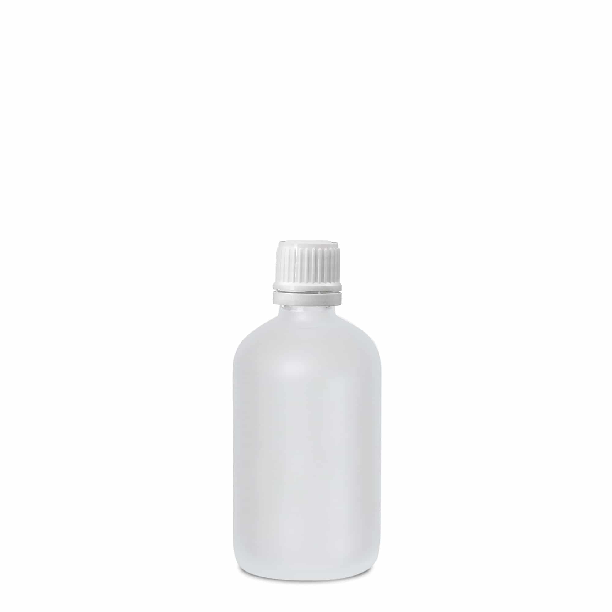 100 ml sticlă medicală, sticlă, mată, gura: DIN 18