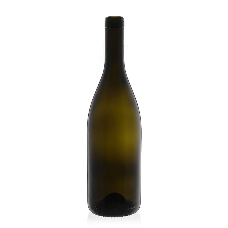 Sticlă de vin 750 ml „Tiffany”, verde antichizat, gura: plută