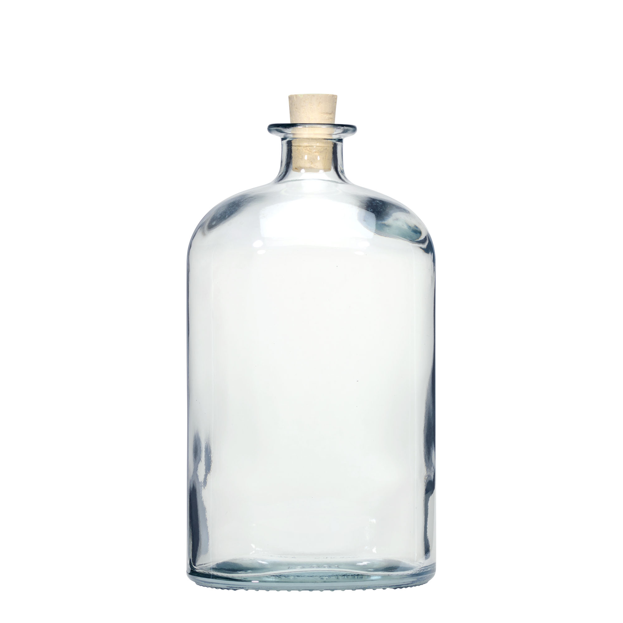 Sticlă de sticlă de 1.000 ml „Dundee”, ovală, gura: dop de plută Sticlă de sticlă de 1.000 ml „Dundee”, ovală, gura: dop de plută
