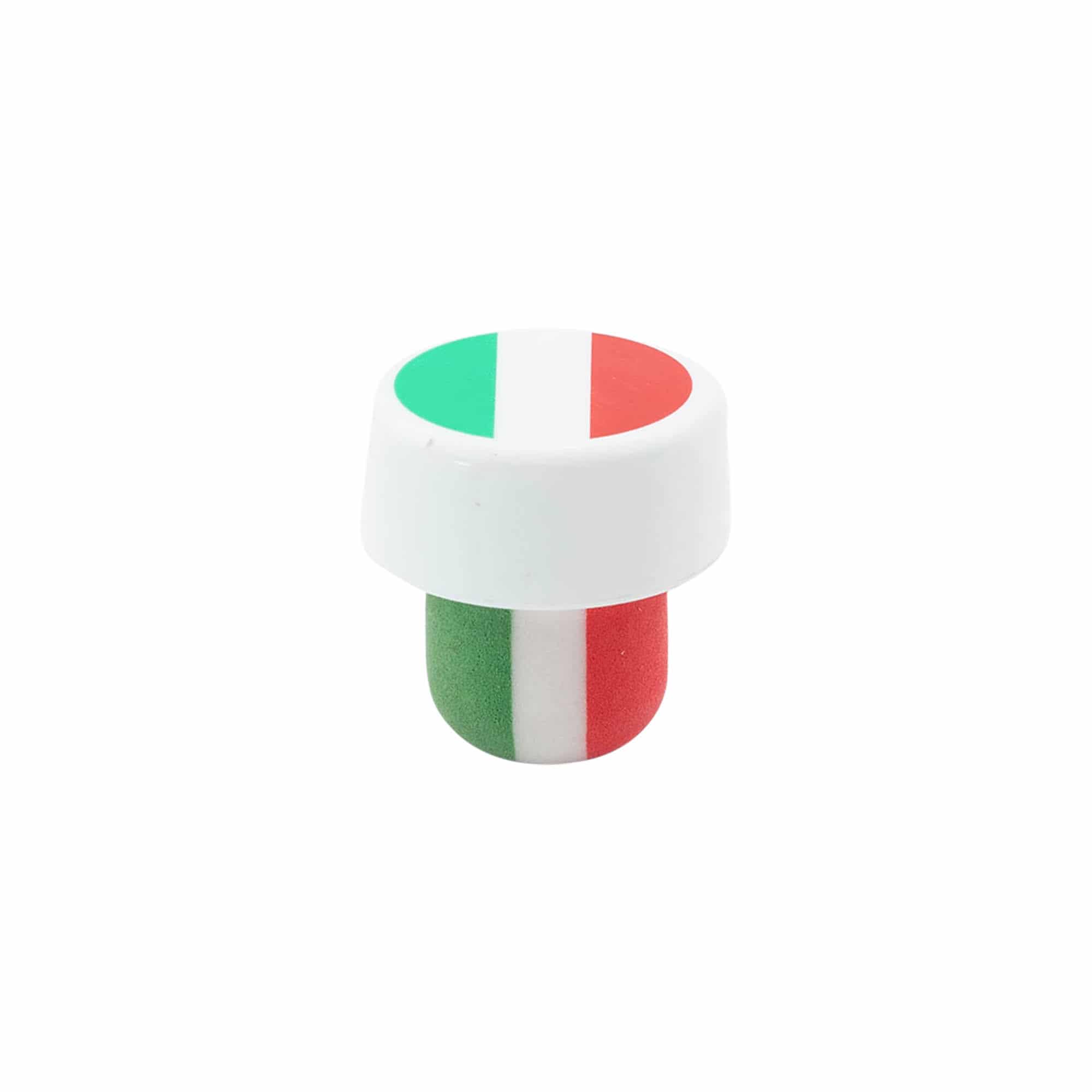 Dop cu mâner 19 mm 'Italia', plastic, multicolor, pentru gură: plută