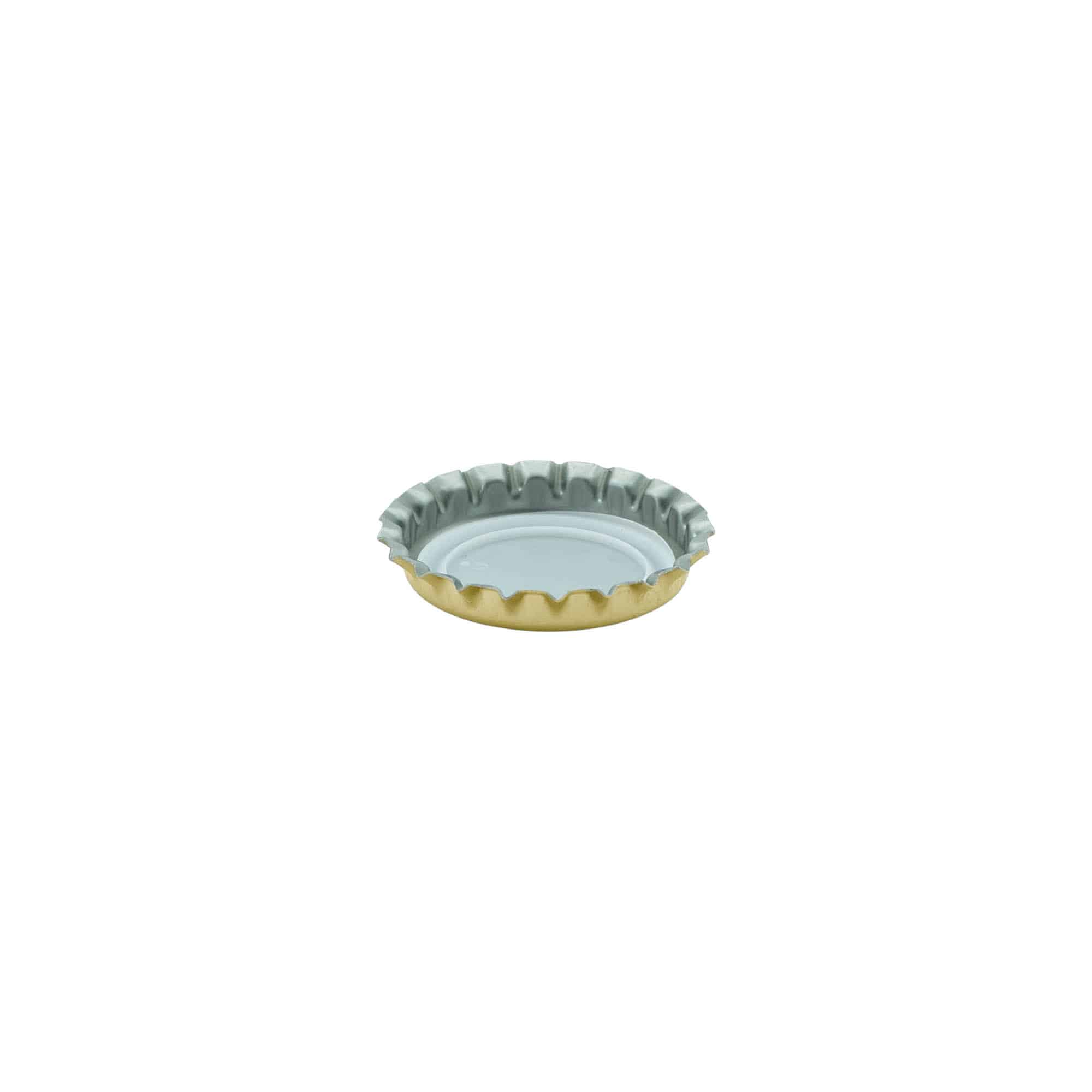 Capace sticlă 26 mm, metal, auriu