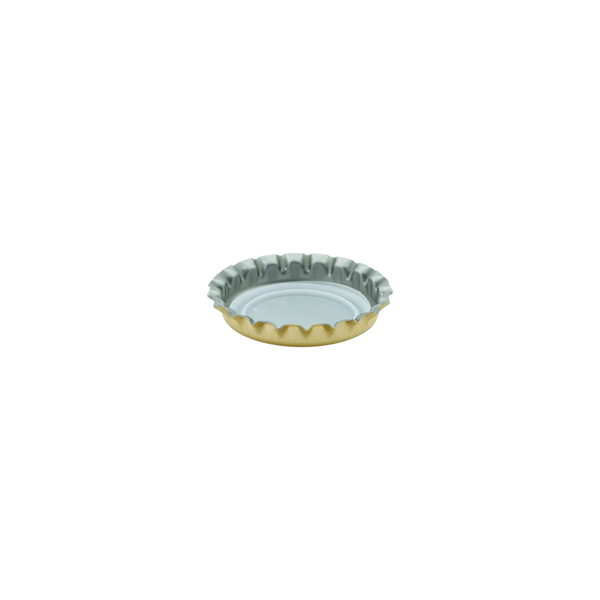 Capace sticlă 26 mm, metal, auriu Capace sticlă 26 mm, metal, auriu