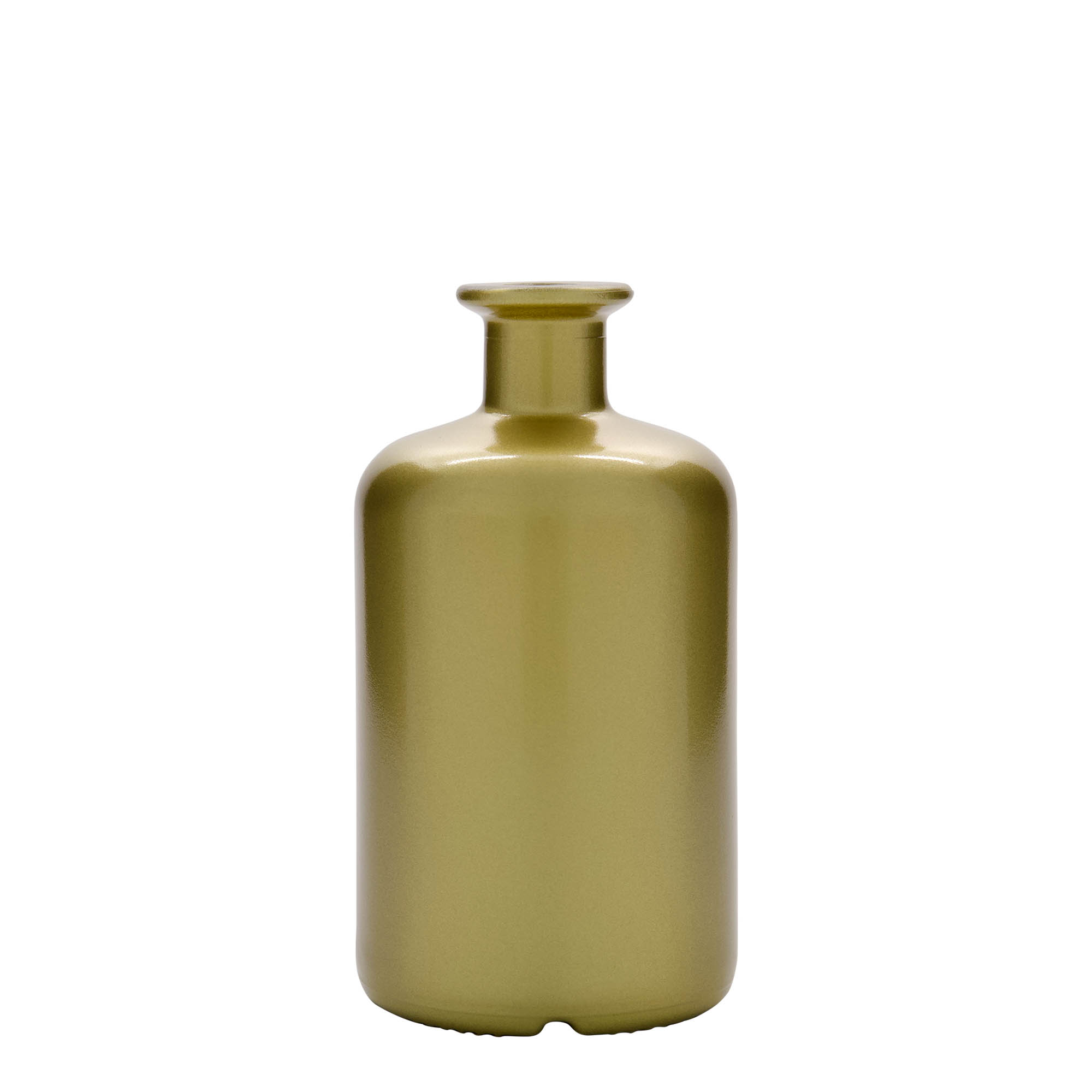 Sticlă de 500 ml pentru farmacie, aurie, gura: dop de plută