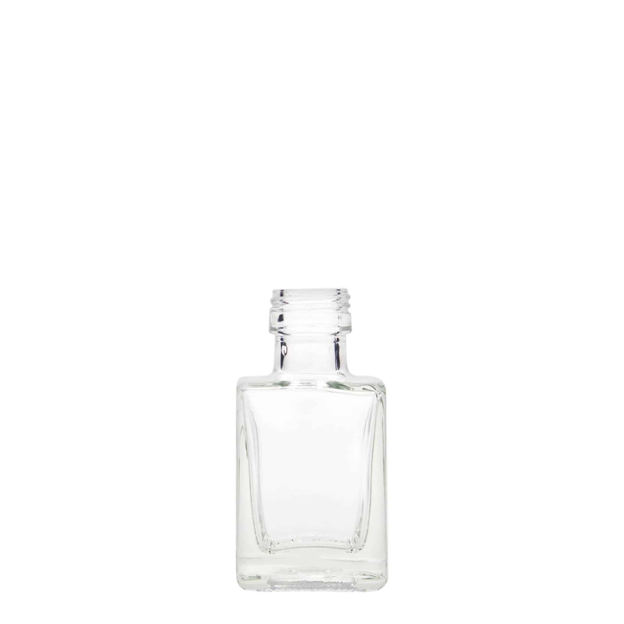 Sticlă de sticlă de 50 ml „Cube”, pătrată, gura: PP 24