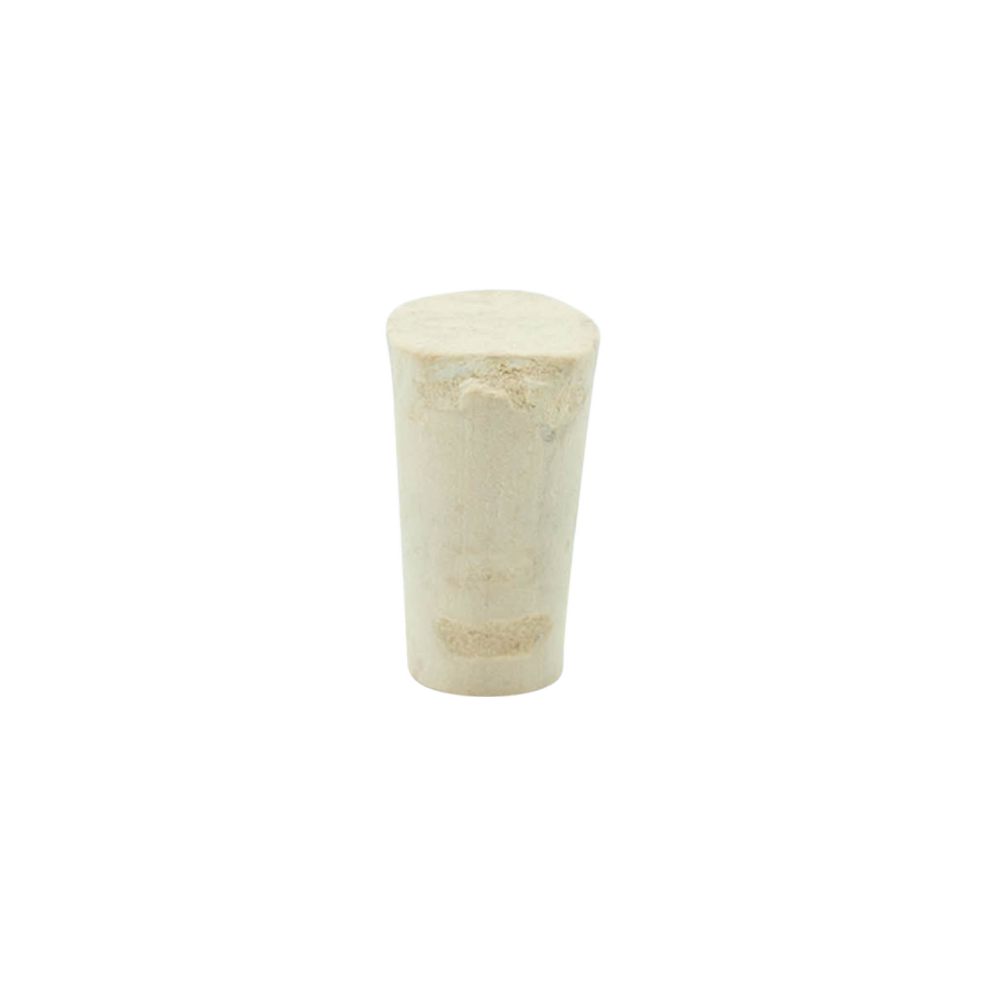 Dop conic 9-12 x 22, plută naturală, albăstrit, pentru gura sticlei: plută
