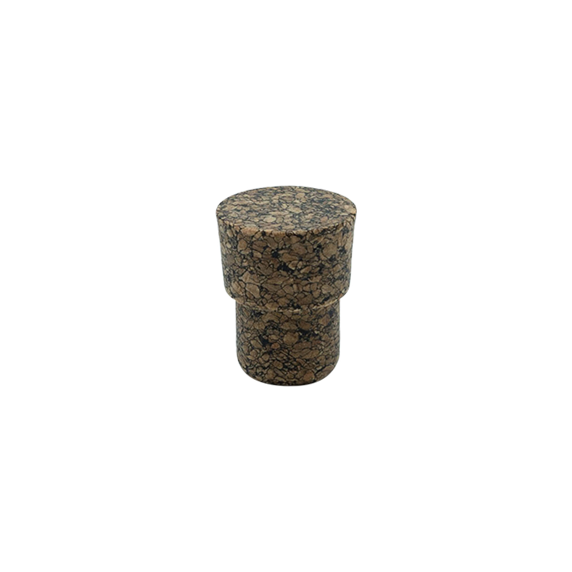 Dop cu mâner „Cornice” 19,5 mm, Corkcoal, pentru gură: plută Dop cu mâner „Cornice” 19,5 mm, Corkcoal, pentru gură: plută