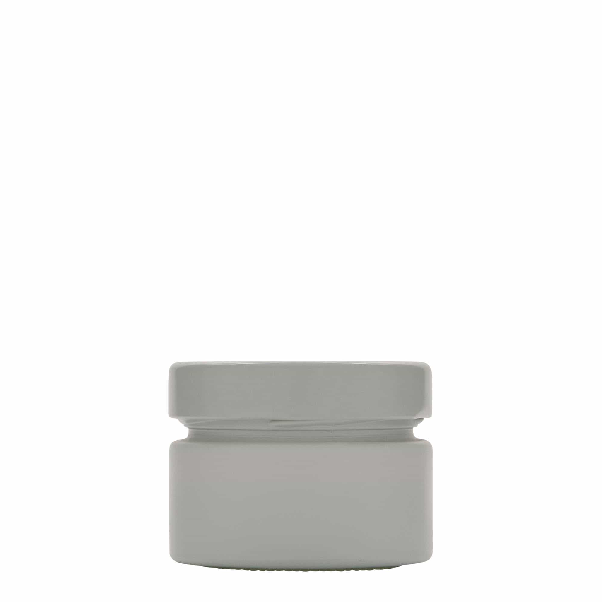 130 ml borcan rotund 'Aurora', alb, gura: Deep-Twist-Off (DTO 66)