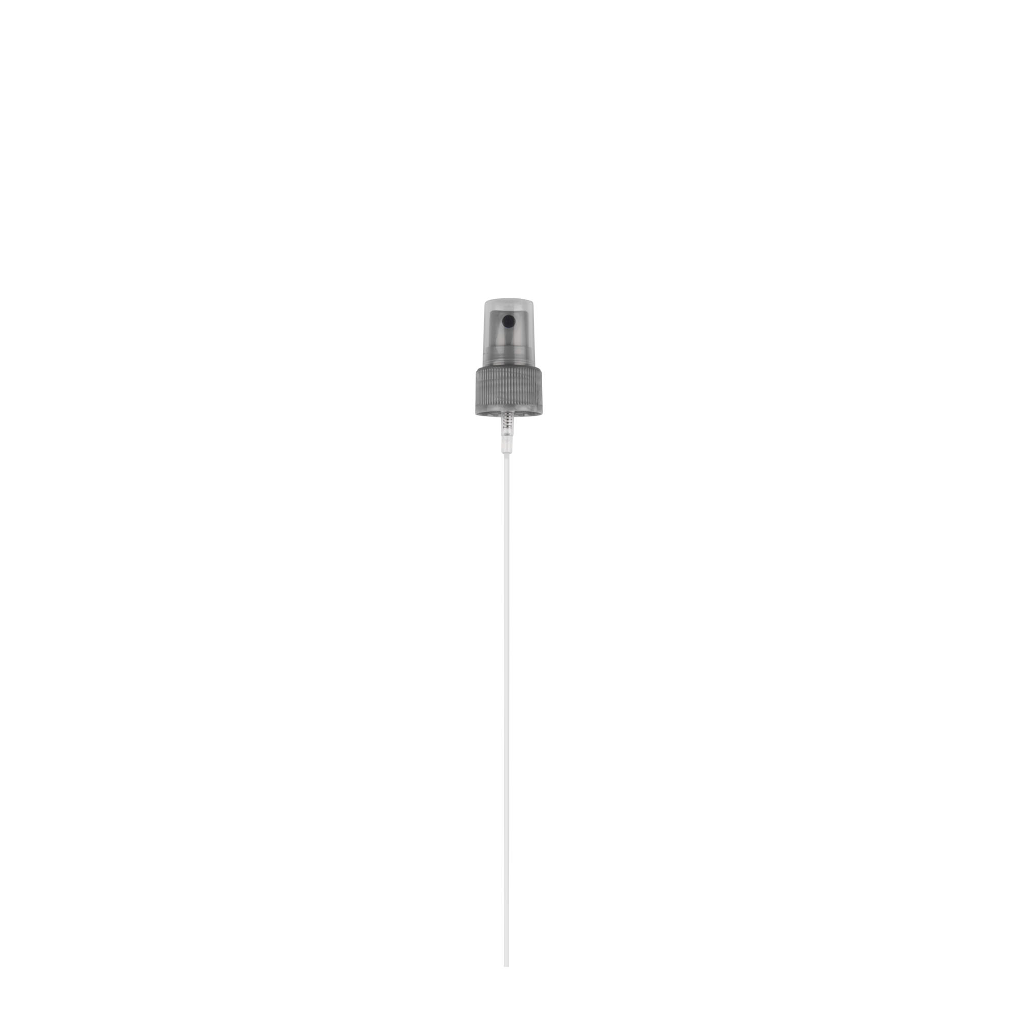 Capac cu filet pulverizator, plastic PP, argintiu, pentru gura: 24/410 Capac cu filet pulverizator, plastic PP, argintiu, pentru gura: 24/410