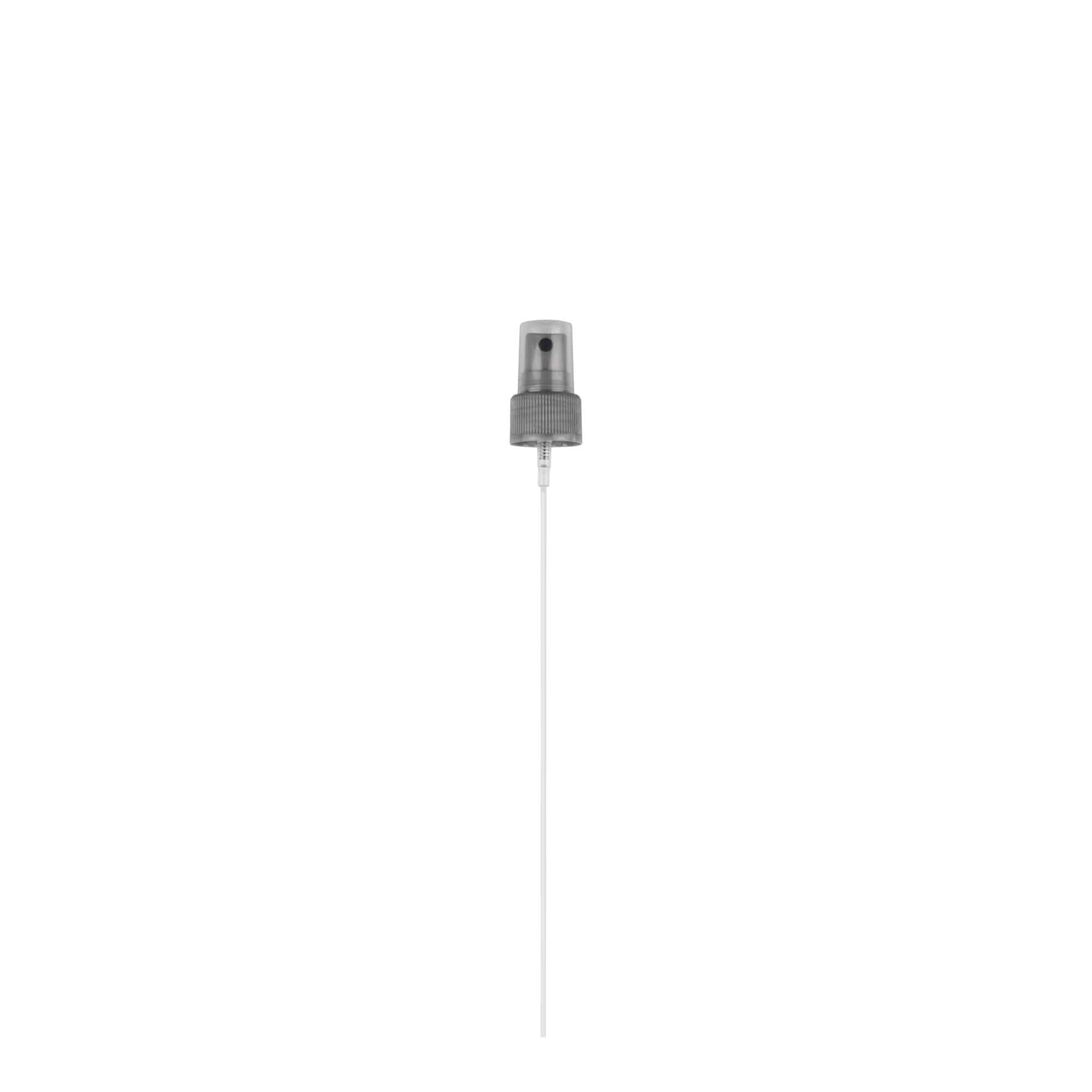 Capac cu filet pulverizator, plastic PP, argintiu, pentru gura: 24/410