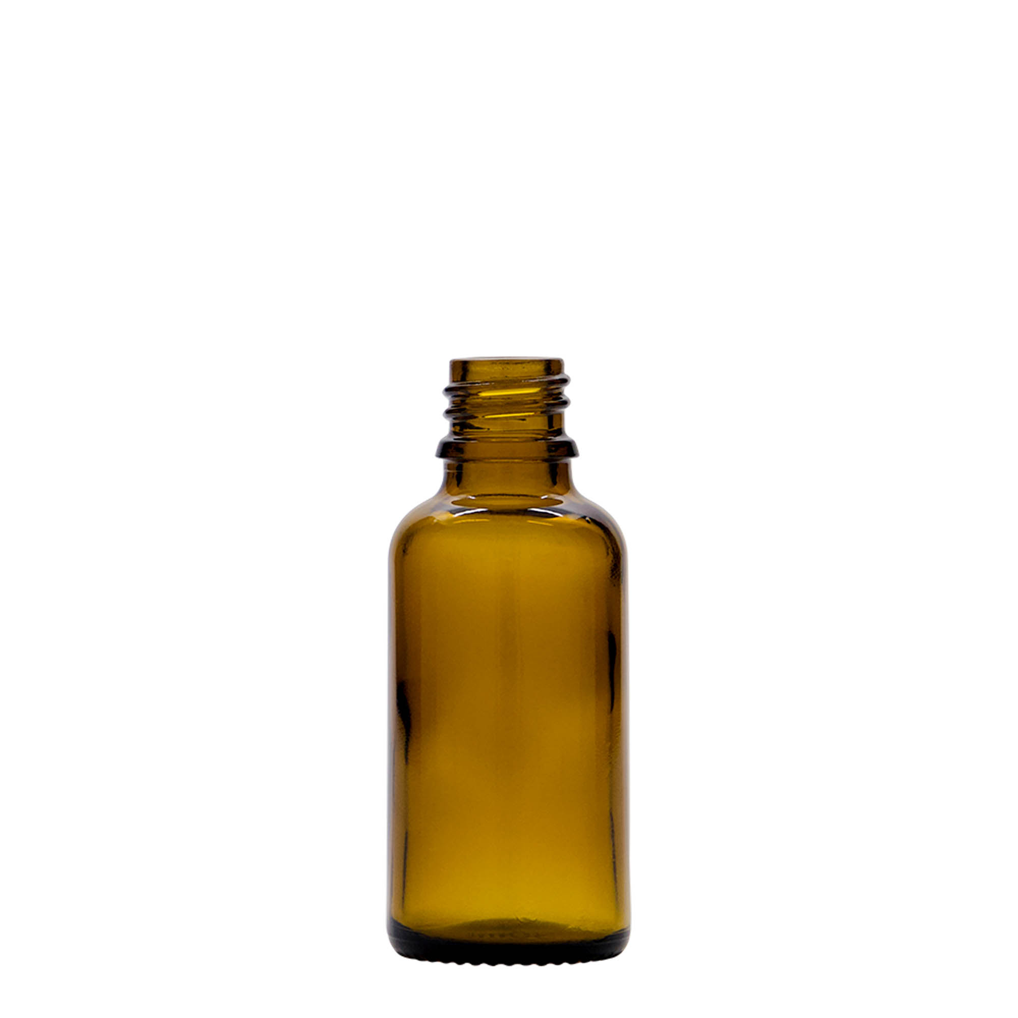 30 ml sticlă cu pipetă, medicală, sticlă, maro, gura: DIN 18