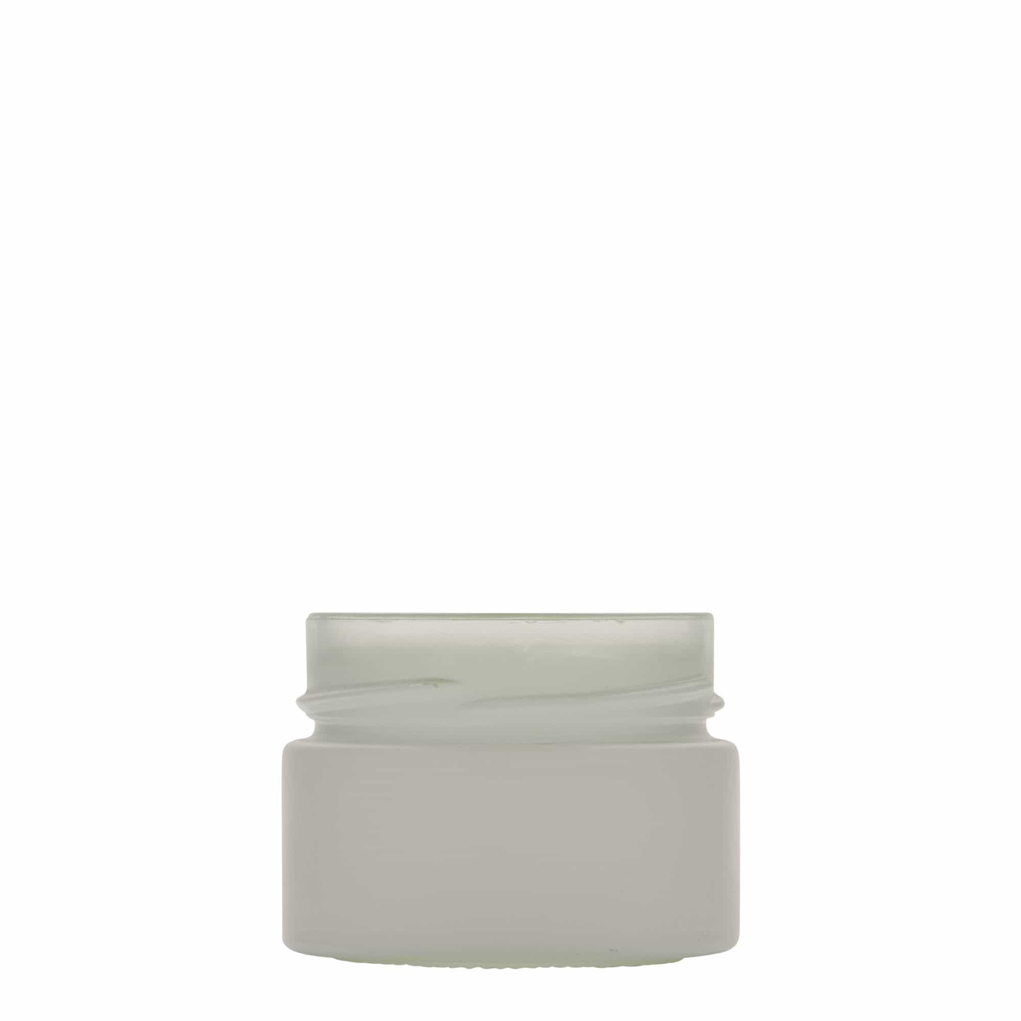130 ml borcan rotund 'Aurora', alb, gura: Deep-Twist-Off (DTO 66)