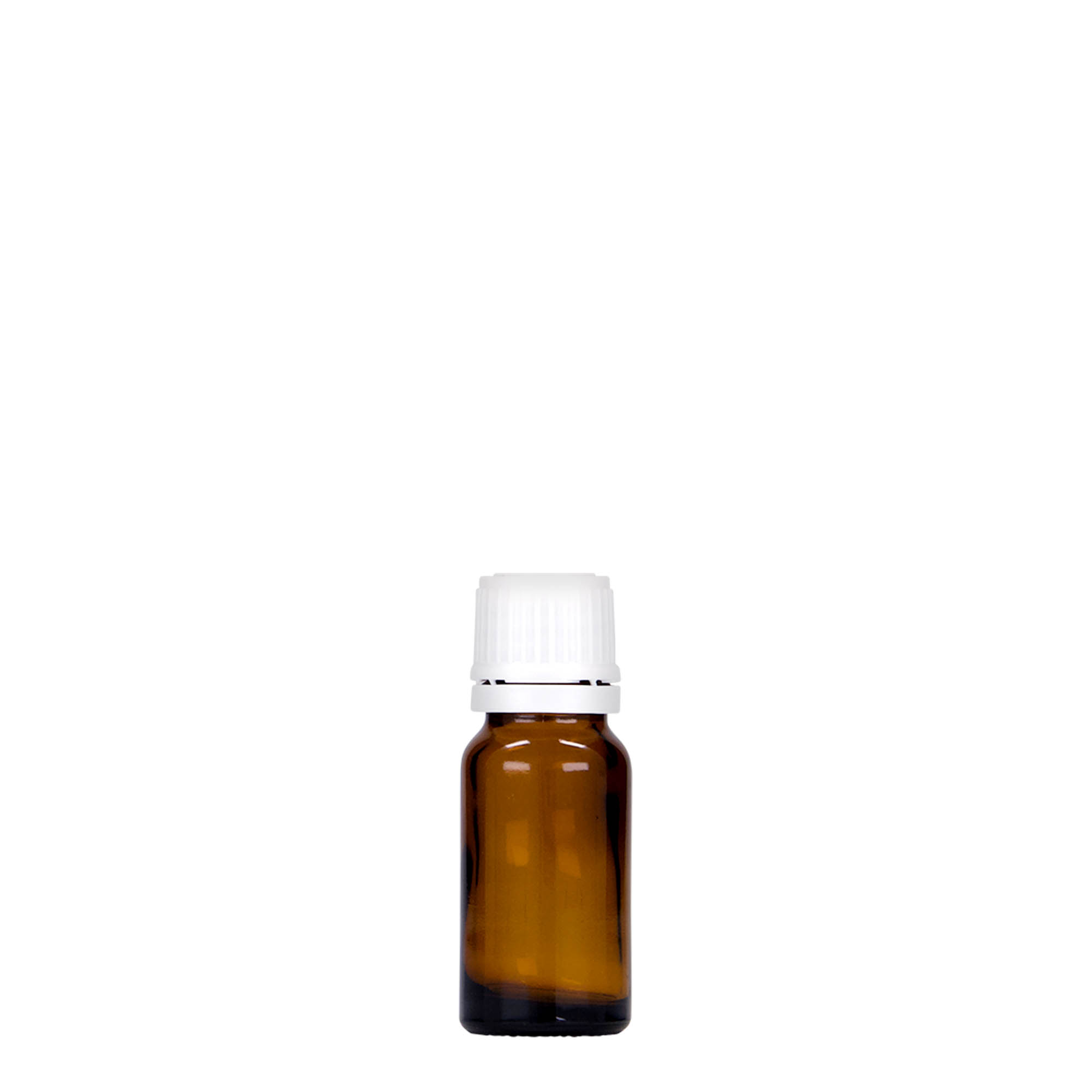 Flacon medical de 10 ml, sticlă, maro, gura: DIN 18