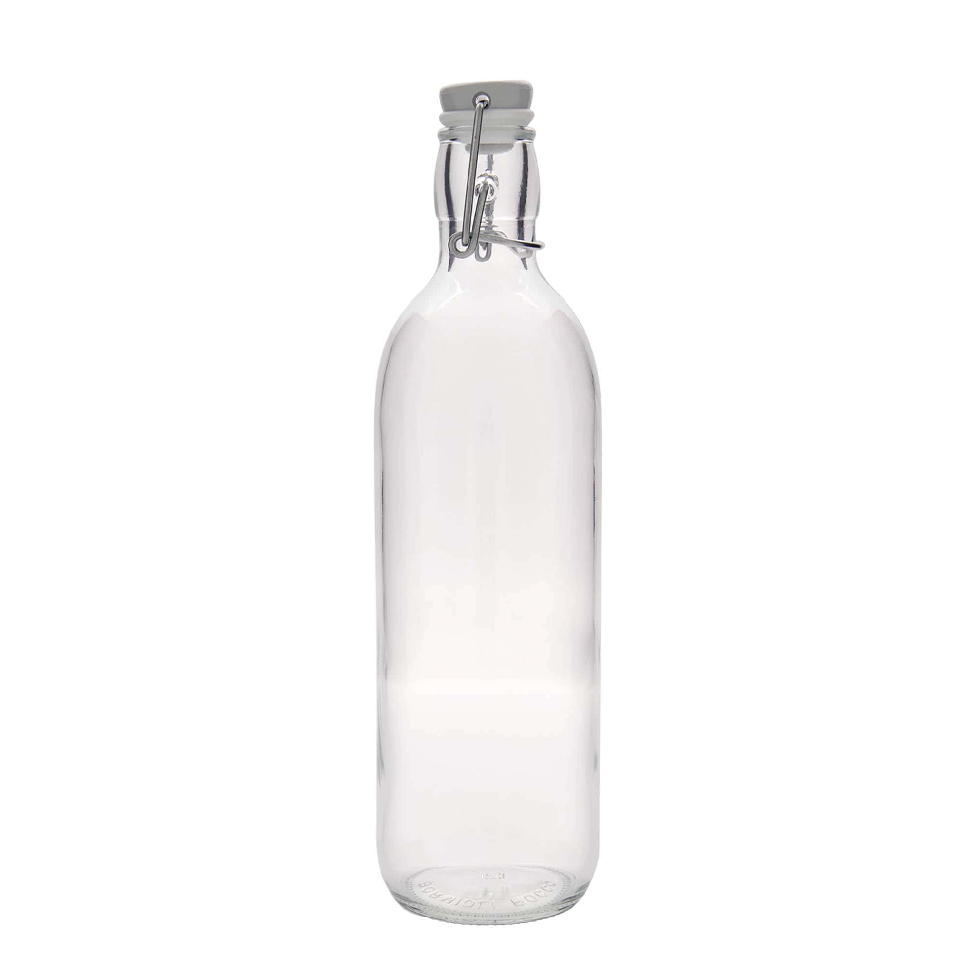 Sticlă de sticlă de 1.000 ml „Emilia”, gura: închidere cu clemă