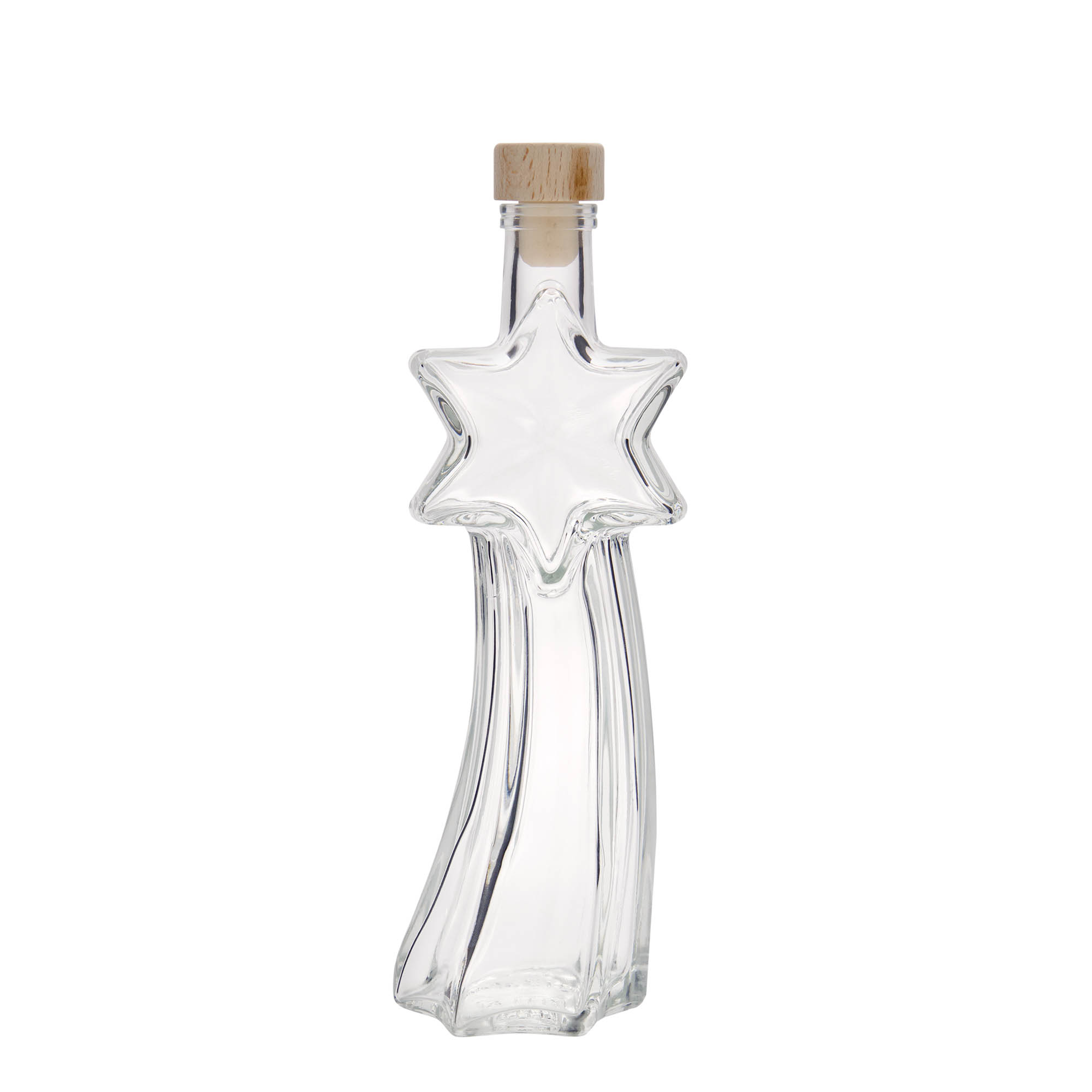 Sticlă de sticlă de 200 ml „Stea căzătoare”, gura: plută Sticlă de sticlă de 200 ml „Stea căzătoare”, gura: plută