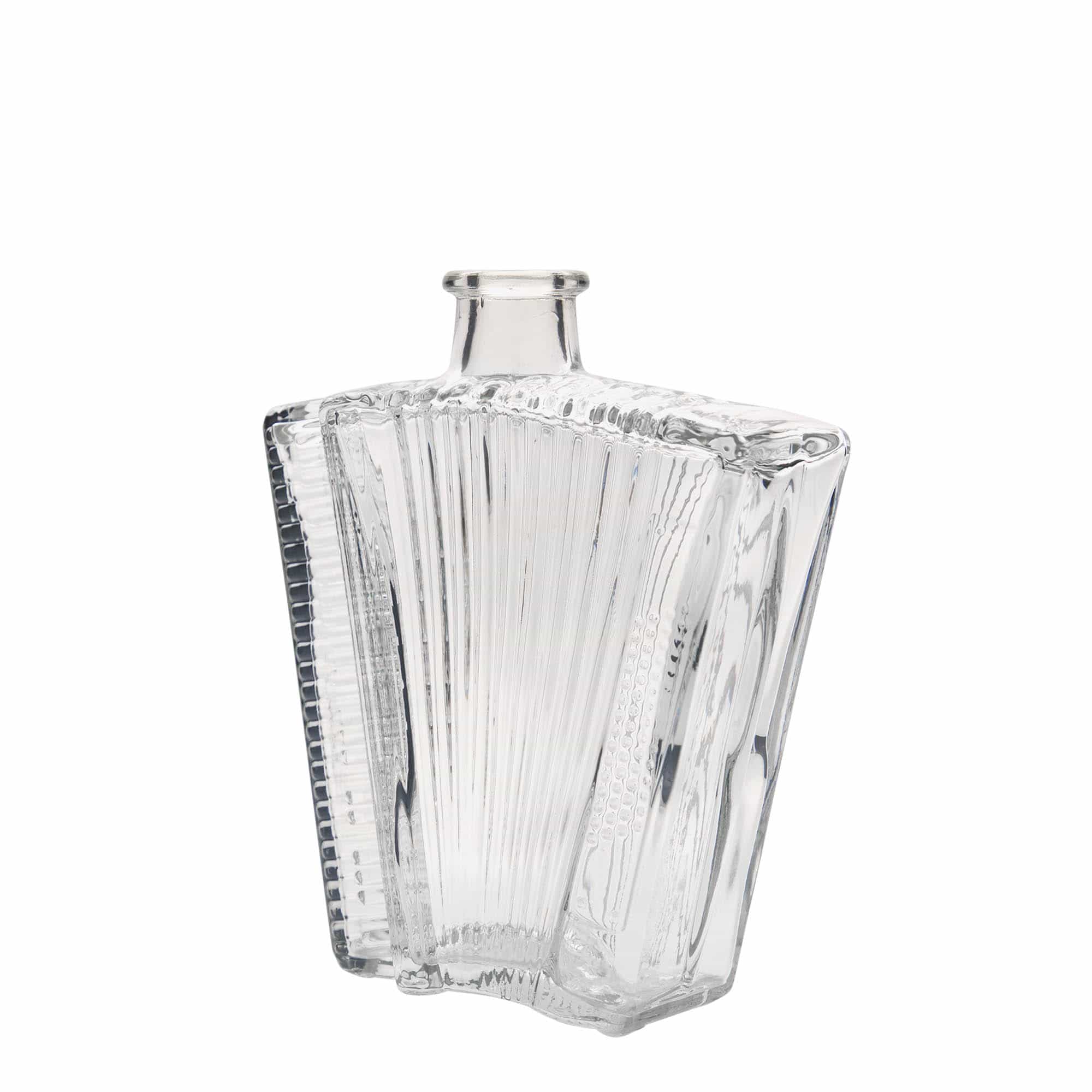 Sticlă de sticlă de 500 ml „Acordeon”, gura: dop de plută