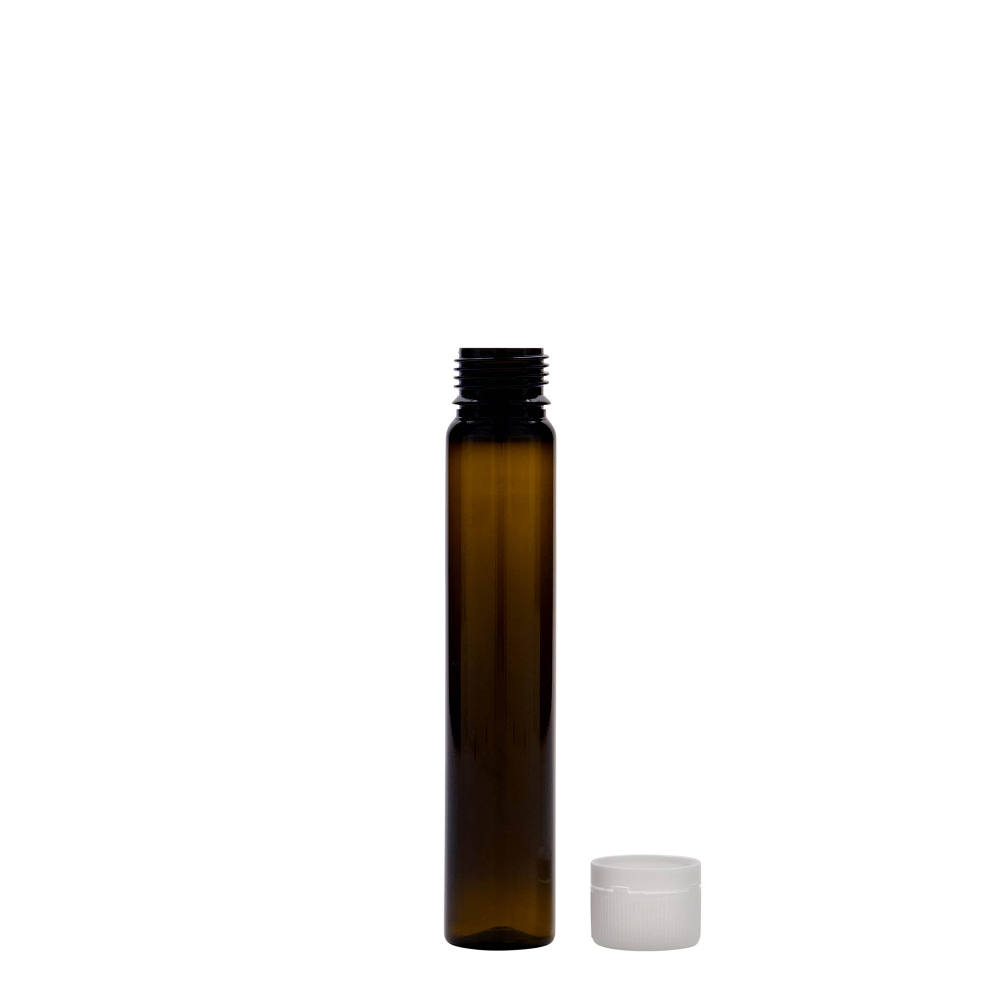 25 ml tuburi PET, plastic, maro, gură: capac cu filet 25 ml tuburi PET, plastic, maro, gură: capac cu filet