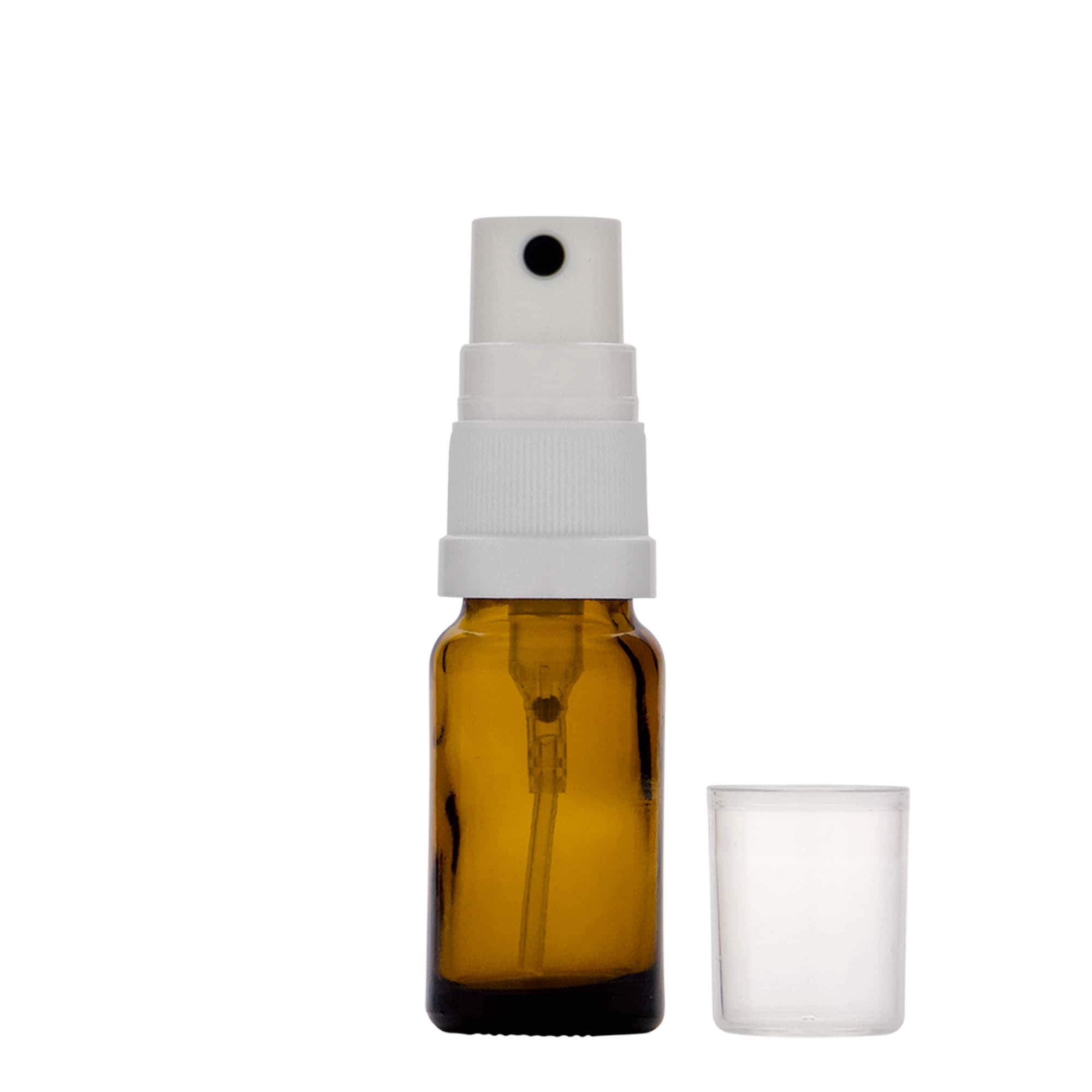 Flacon pulverizator 10 ml medicină, sticlă, maro, gură: DIN 18 Flacon pulverizator 10 ml medicină, sticlă, maro, gură: DIN 18