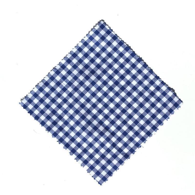 Șervețel din material textil în carouri 15x15, pătrat, textil, albastru închis, gura: TO58-TO82
