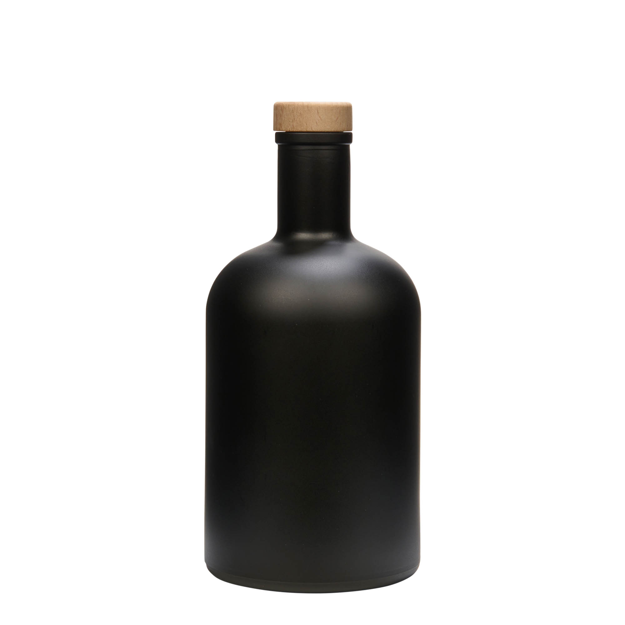 Sticlă de sticlă de 700 ml „Gerardino”, negru, gura: plută Sticlă de sticlă de 700 ml „Gerardino”, negru, gura: plută