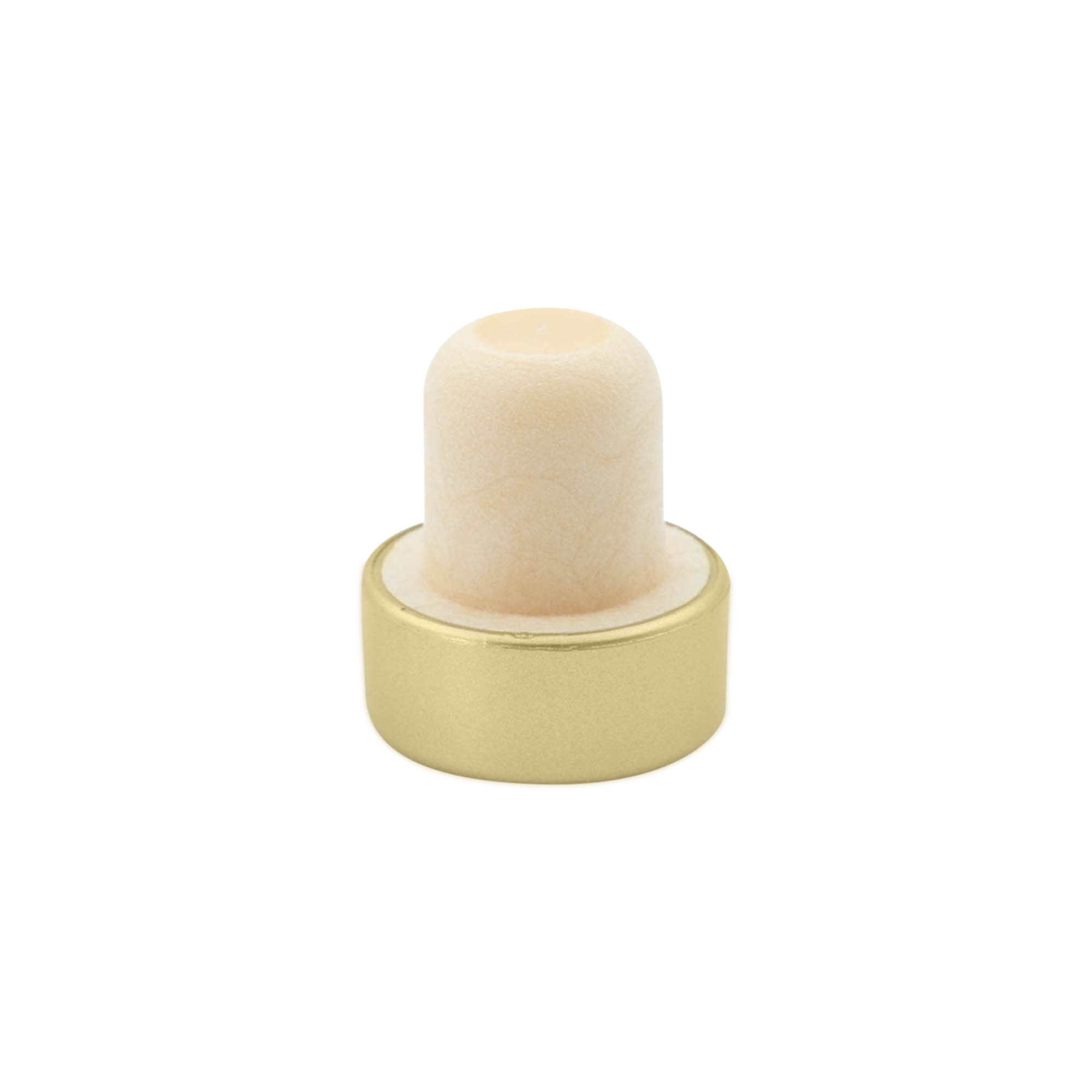 Dop cu mâner 19 mm, plastic, auriu, pentru gură: dop de plută