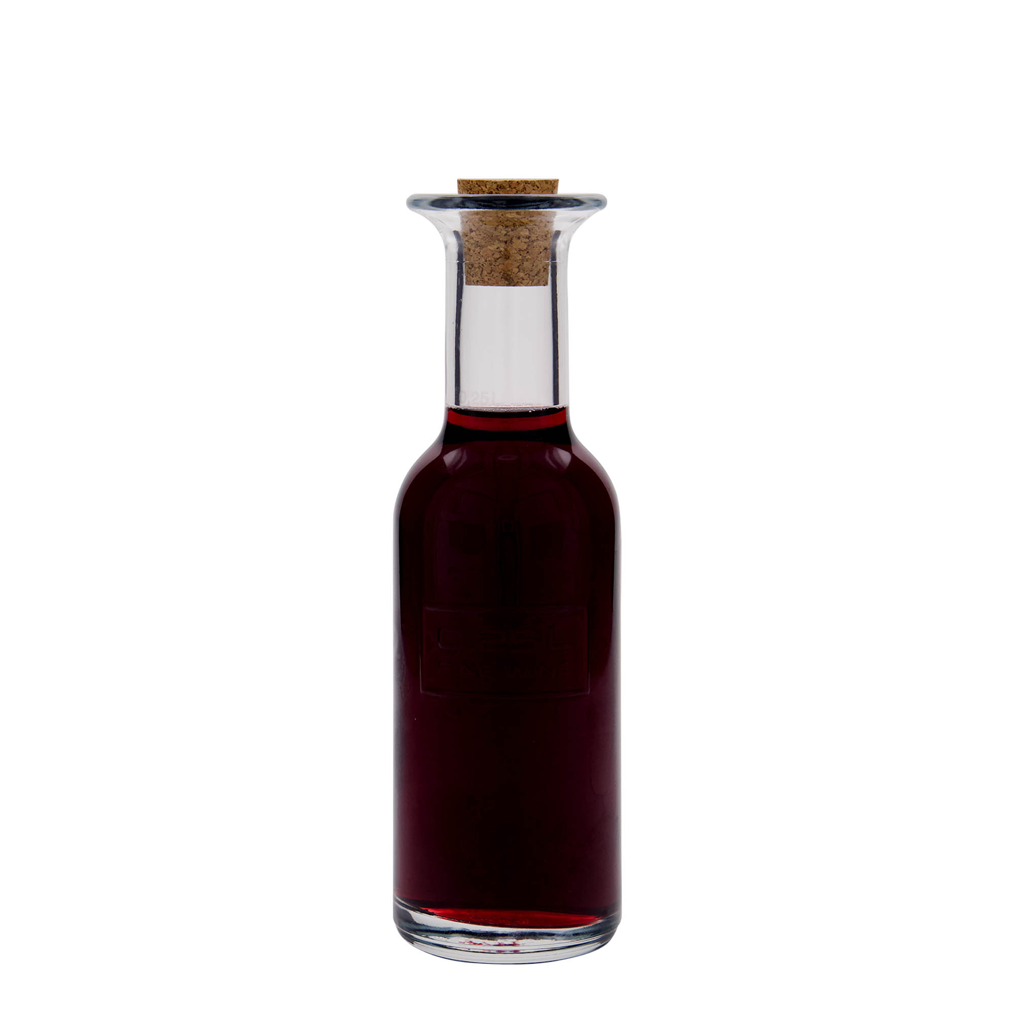 Sticlă de sticlă de 250 ml „Optima Fine Wine”, gura: plută