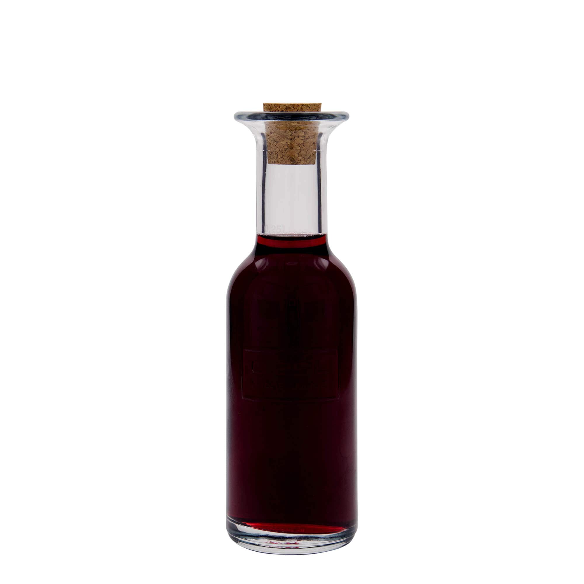 Sticlă de sticlă de 250 ml „Optima Fine Wine”, gura: plută
