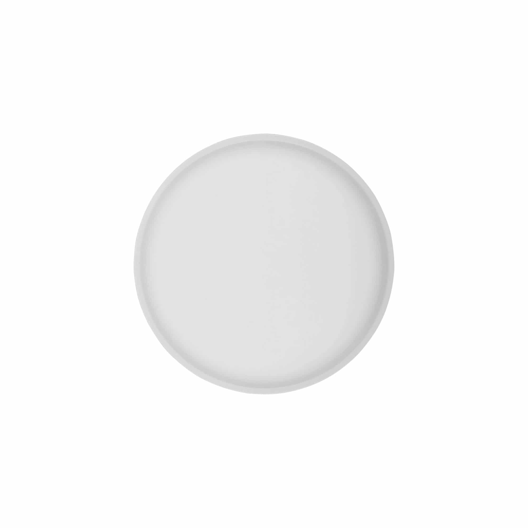 Capac cu filet „Clear/Platin Edition”, plastic PP, alb, pentru gura: 70/2P