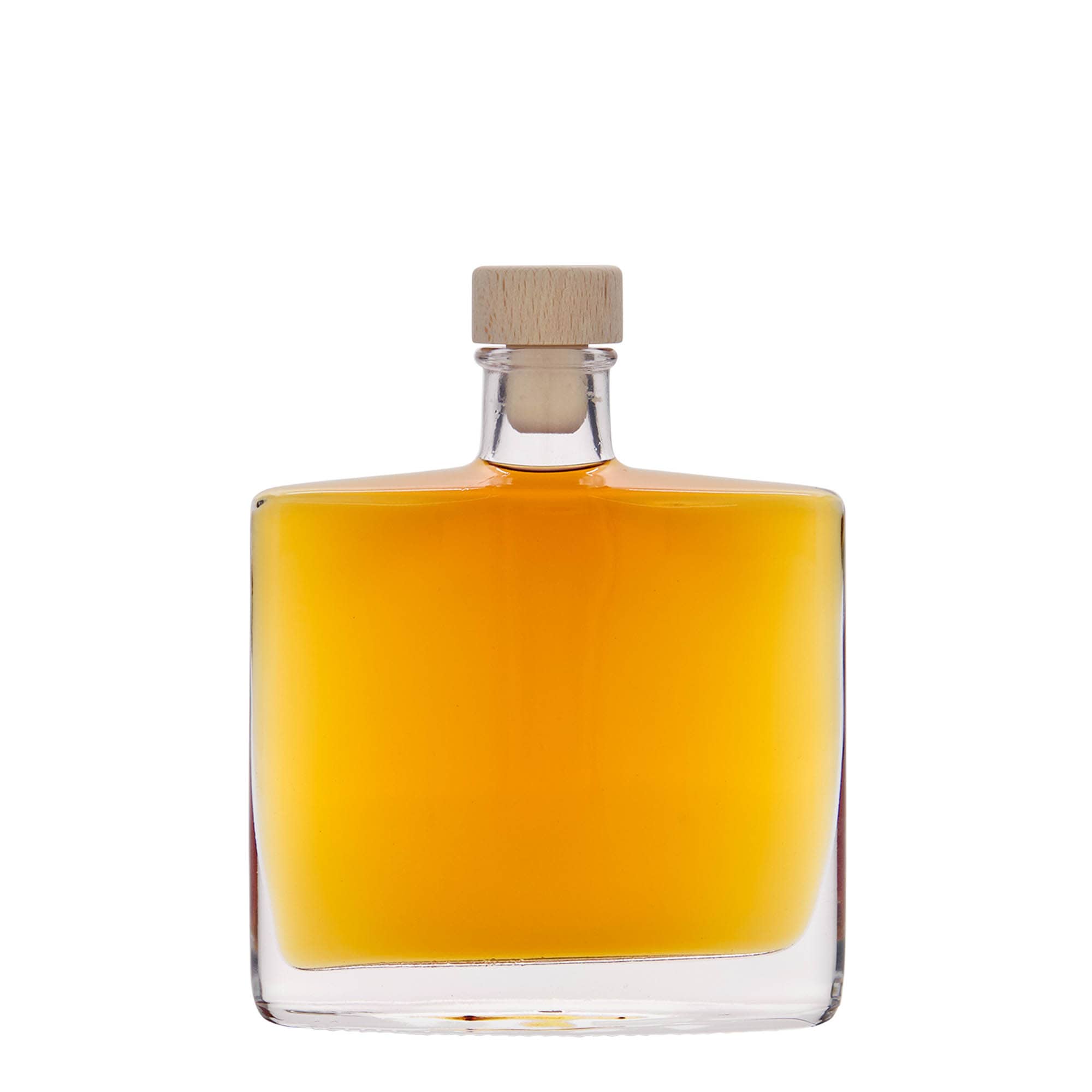 Sticlă de sticlă 200 ml „Zorbas”, ovală, gura: dop de plută