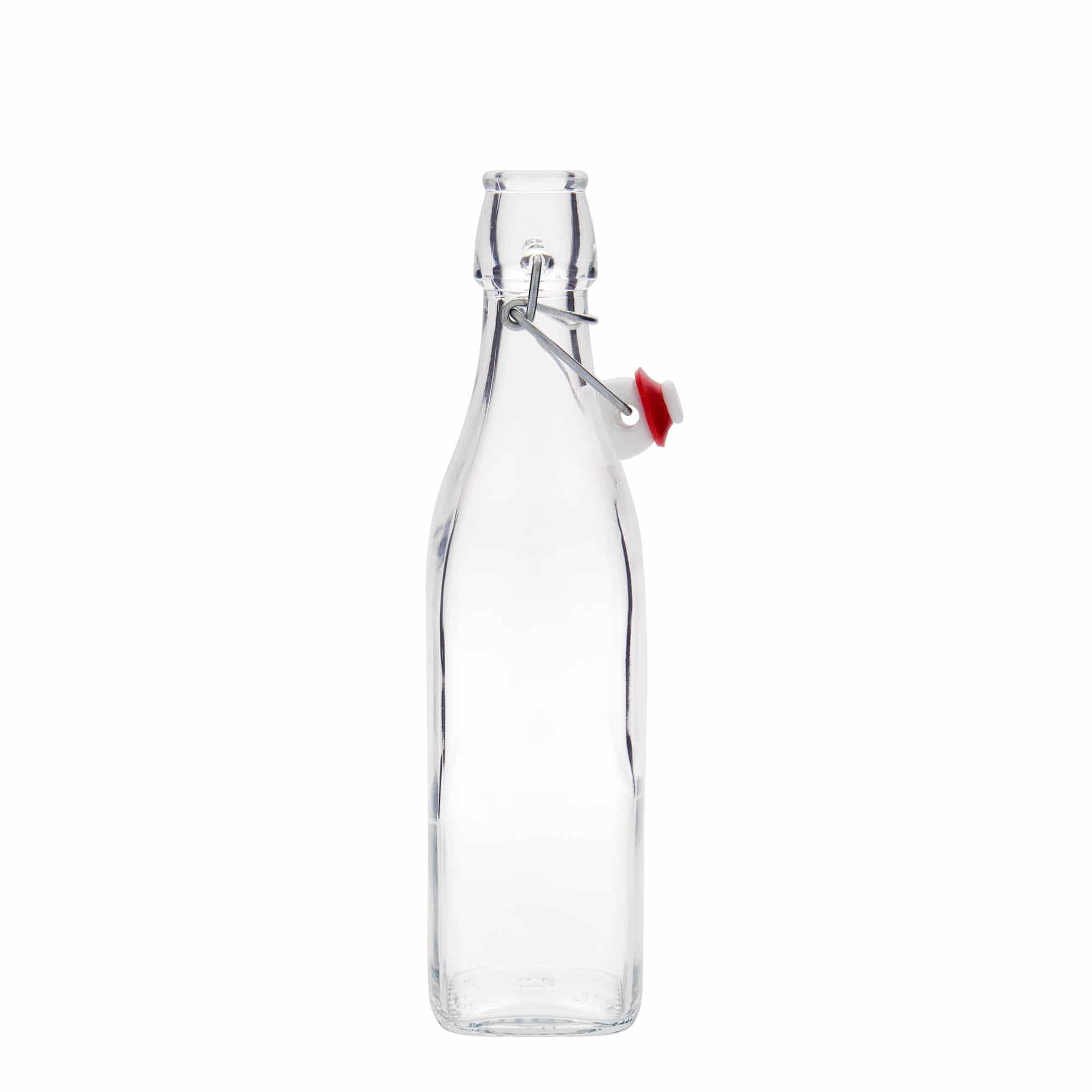 Sticlă de sticlă de 500 ml „Swing, pătrată, gura: închidere cu balama”