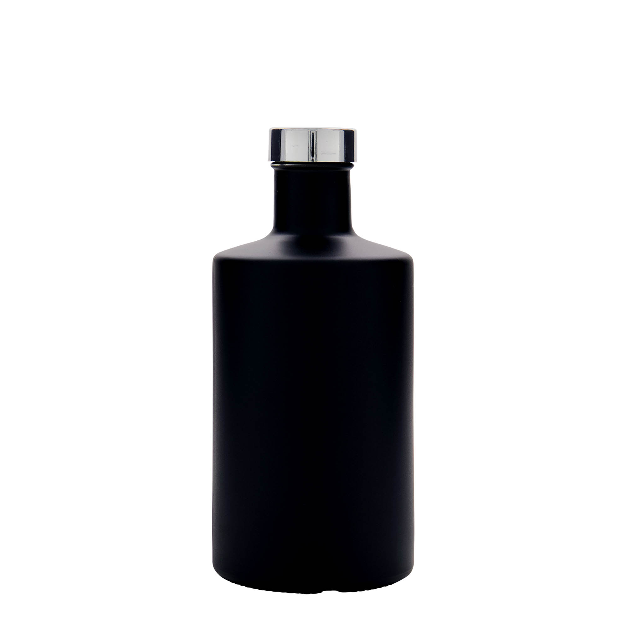 Sticlă de sticlă de 500 ml „Caroline”, negru, gură: GPI 33 Sticlă de sticlă de 500 ml „Caroline”, negru, gură: GPI 33