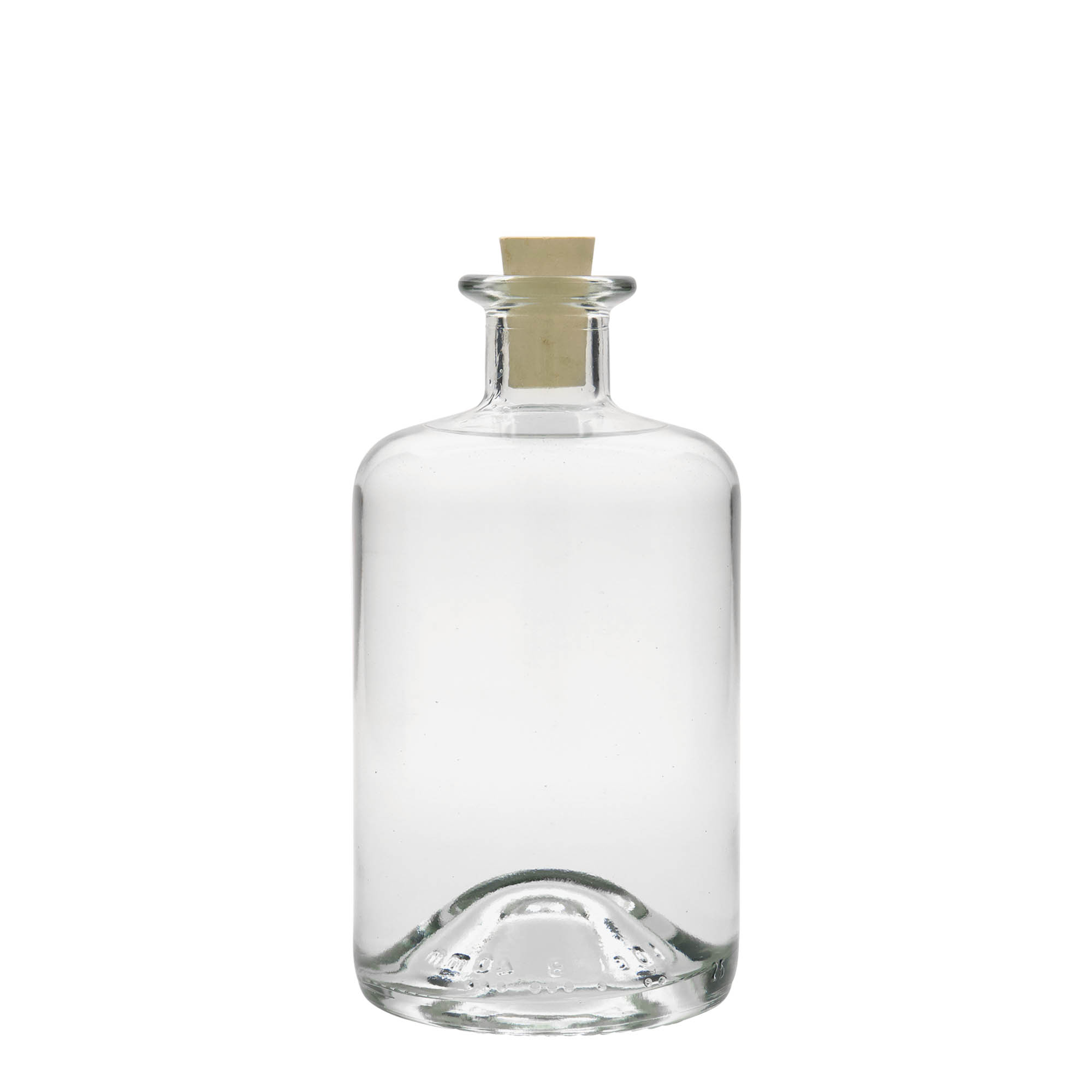Sticlă de sticlă de 500 ml pentru farmacist, gura: dop de plută Sticlă de sticlă de 500 ml pentru farmacist, gura: dop de plută