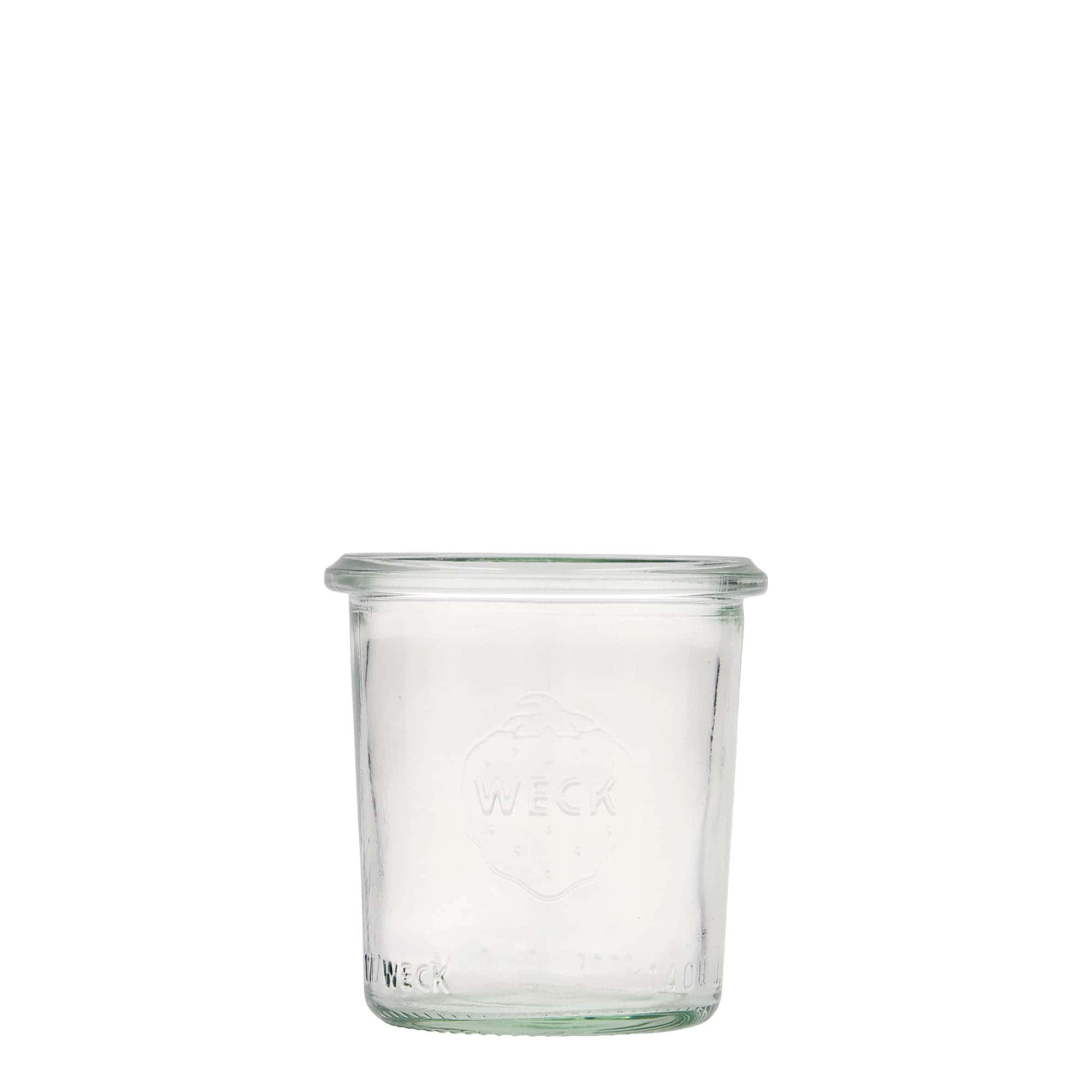 140 ml borcan WECK cu gura: margine rotundă
