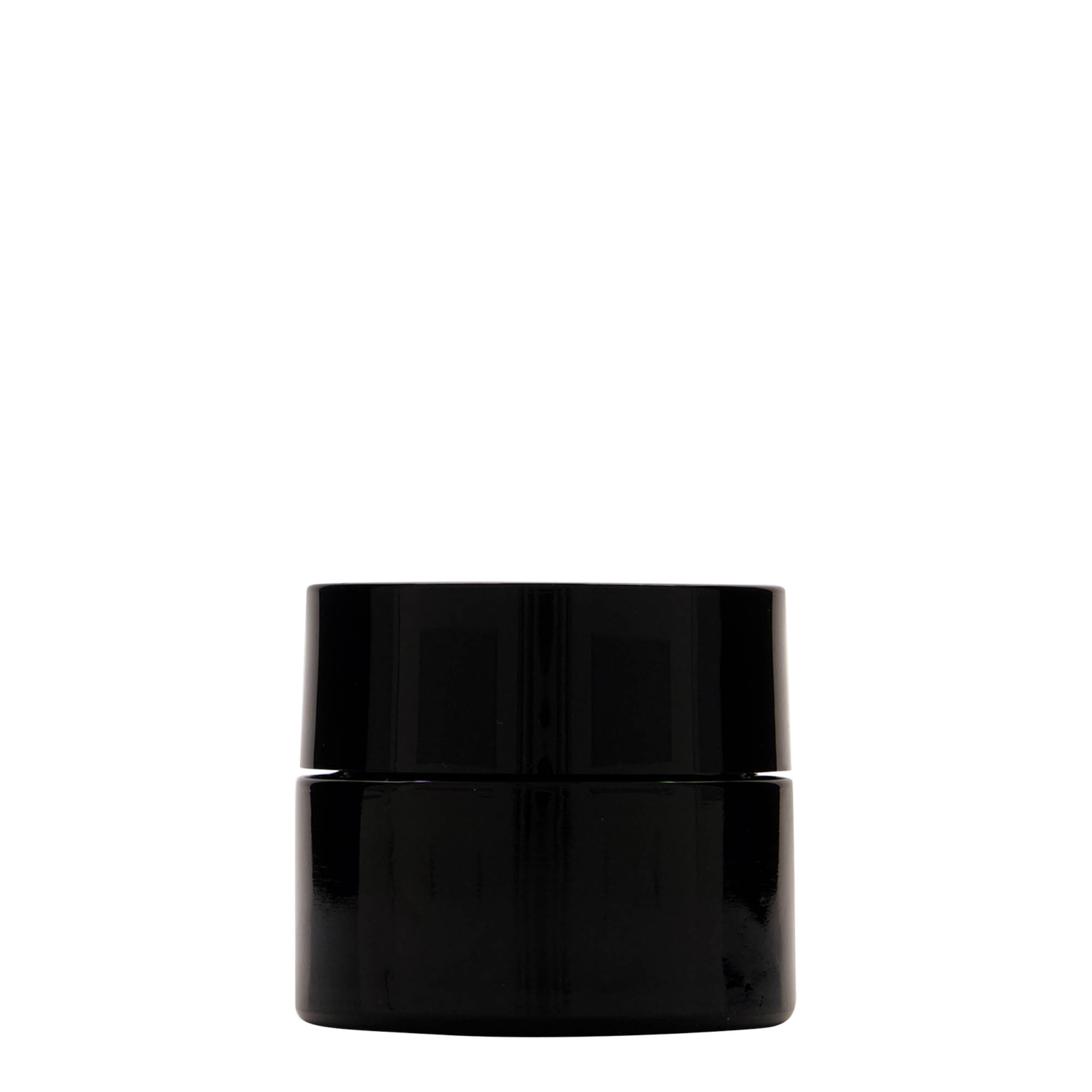 50 ml borcan reciclat „Floria”, sticlă, verde antic, gura: 58/400