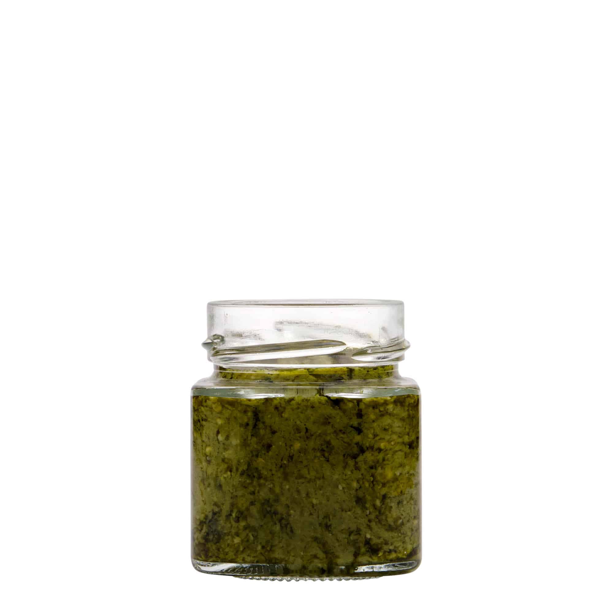 156 ml borcan pătrat „Funny”, gura: Deep-Twist-Off (DTO 58)