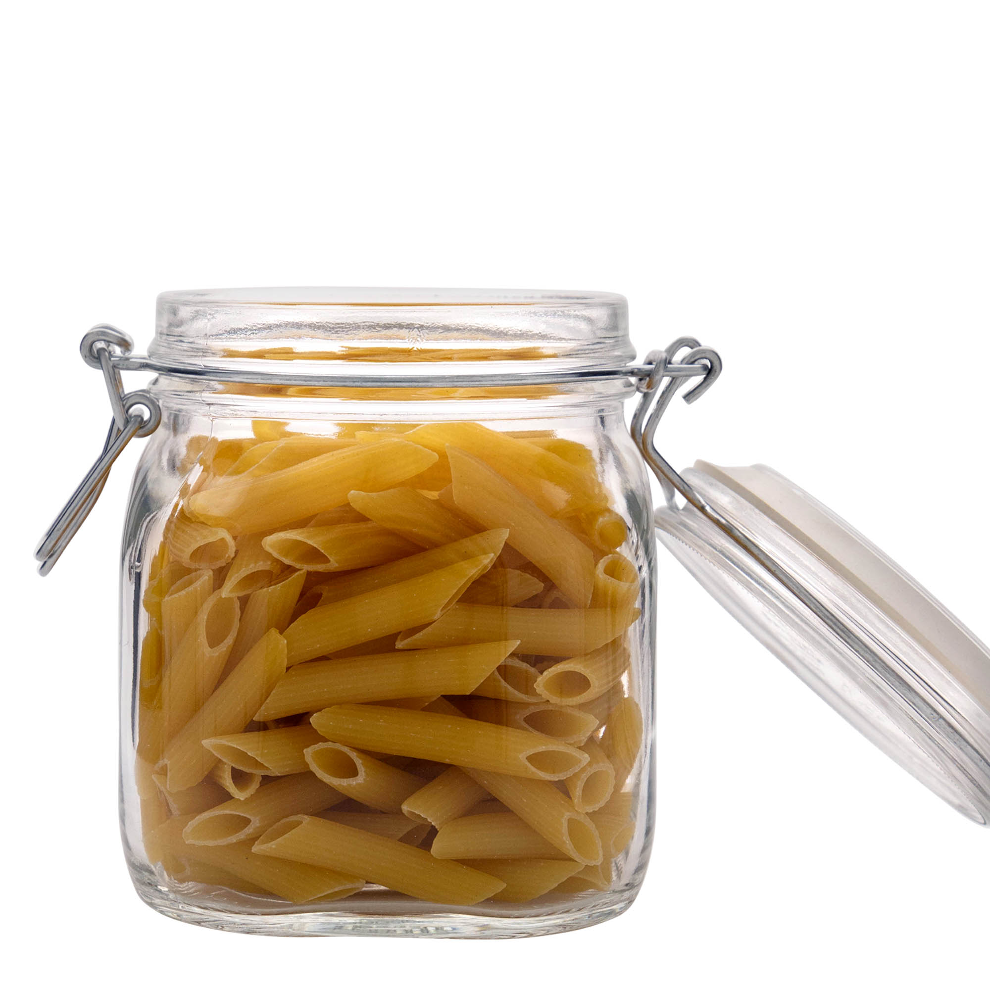750 ml borcan cu clemă metalică 'Fido', pătrat, deschidere: închidere cu clemă metalică 750 ml borcan cu clemă metalică 'Fido', pătrat, deschidere: închidere cu clemă metalică
