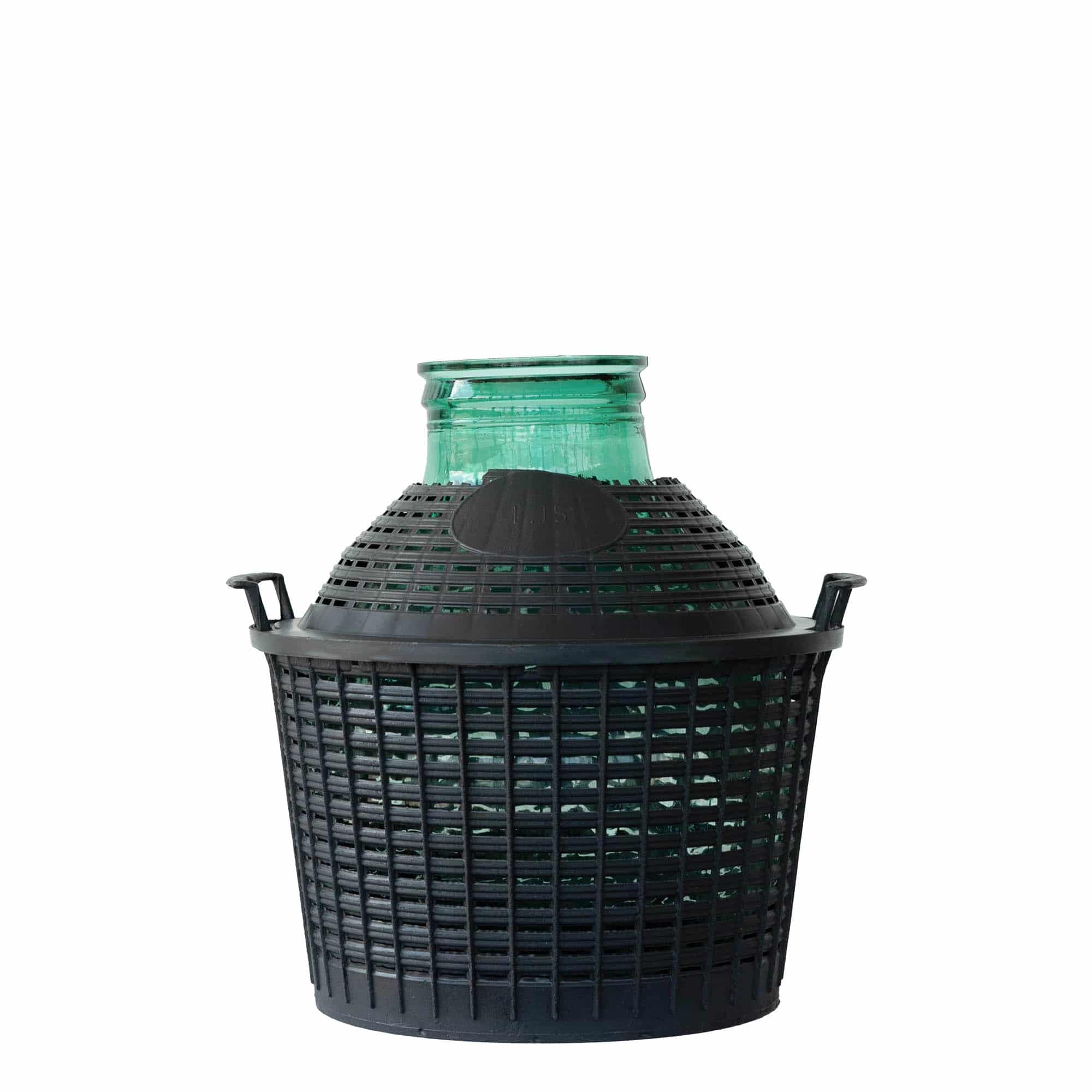 15 l balon cu gât larg, sticlă, gură: capac cu clapetă
