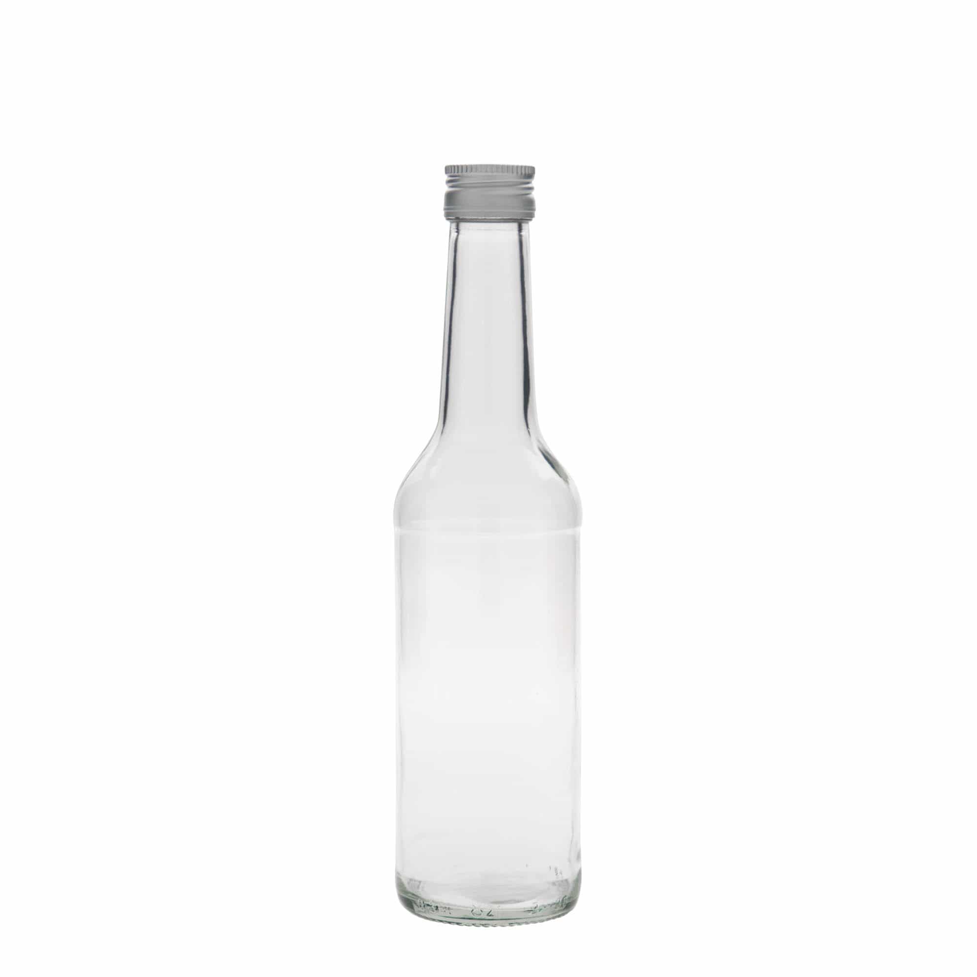 Sticlă de sticlă de 350 ml, gât drept, gură: PP 28 Sticlă de sticlă de 350 ml, gât drept, gură: PP 28