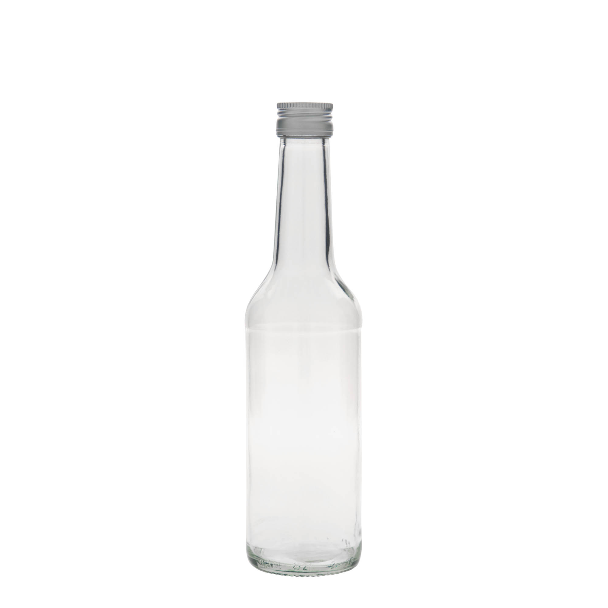 Sticlă de sticlă de 350 ml, gât drept, gură: PP 28