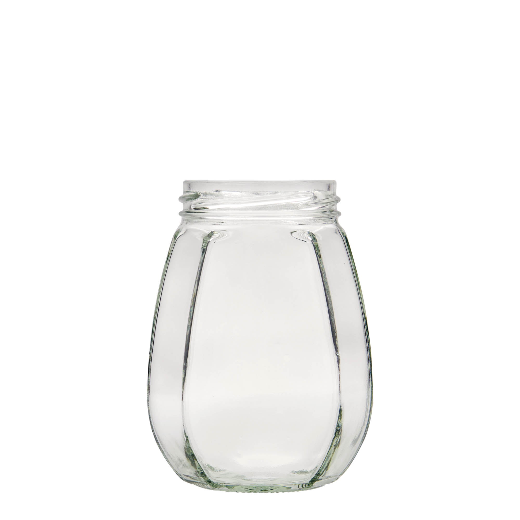 385 ml borcan pentru bijuterii, hexagonal, gura: Twist-Off (TO 63)
